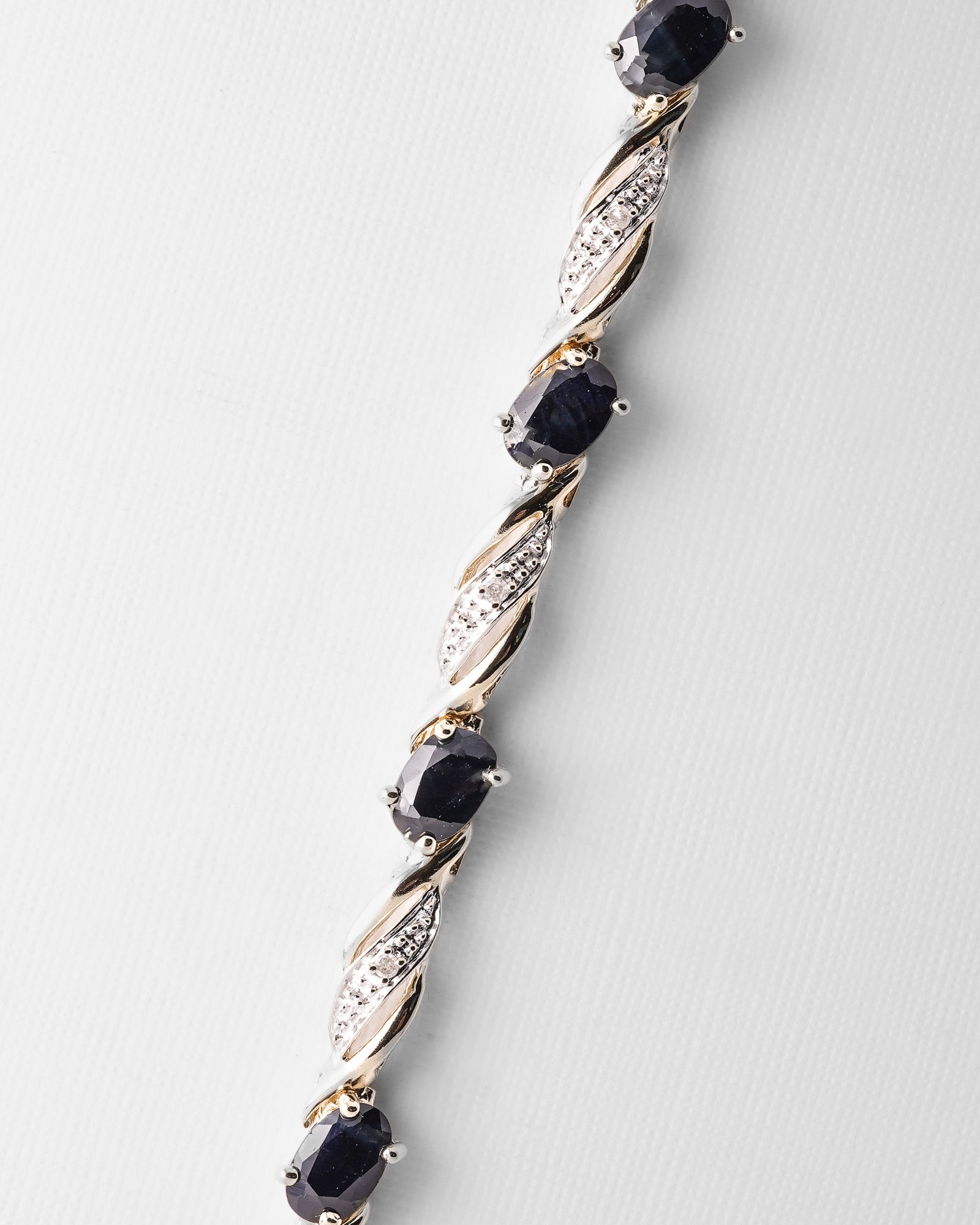 Ivy | Vintage Saffier & Diamant Armband