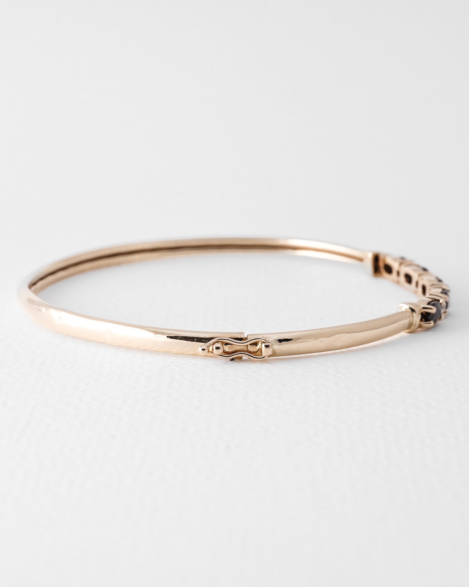 Eloise | Vintage Saffier & Diamant Bangle