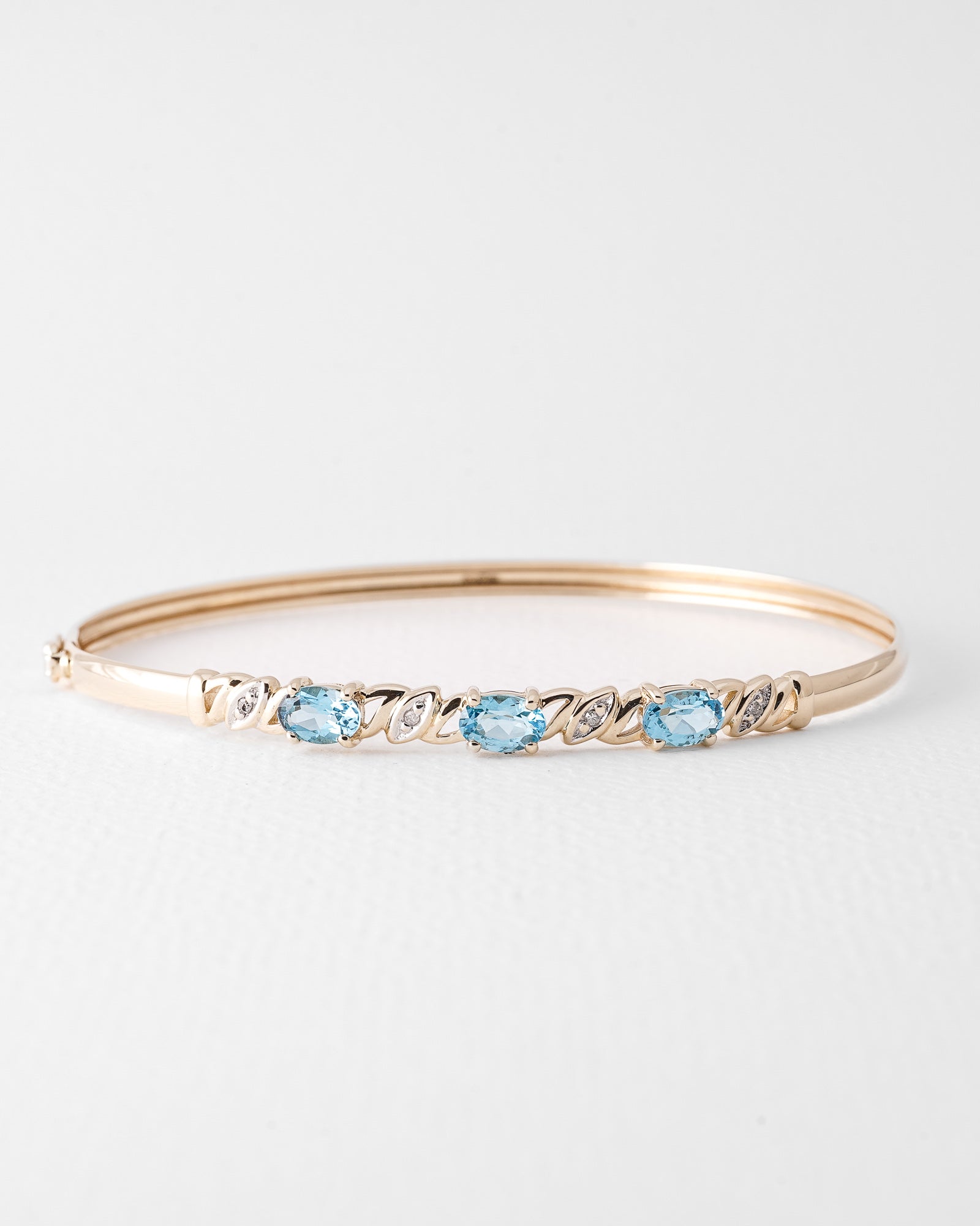 Dores | Vintage Topaas & Diamant Bangle