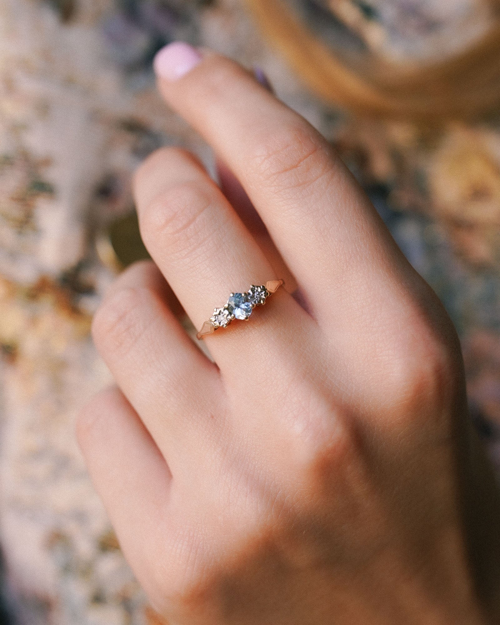 Jade | Vintage Topaas & Diamant Cluster