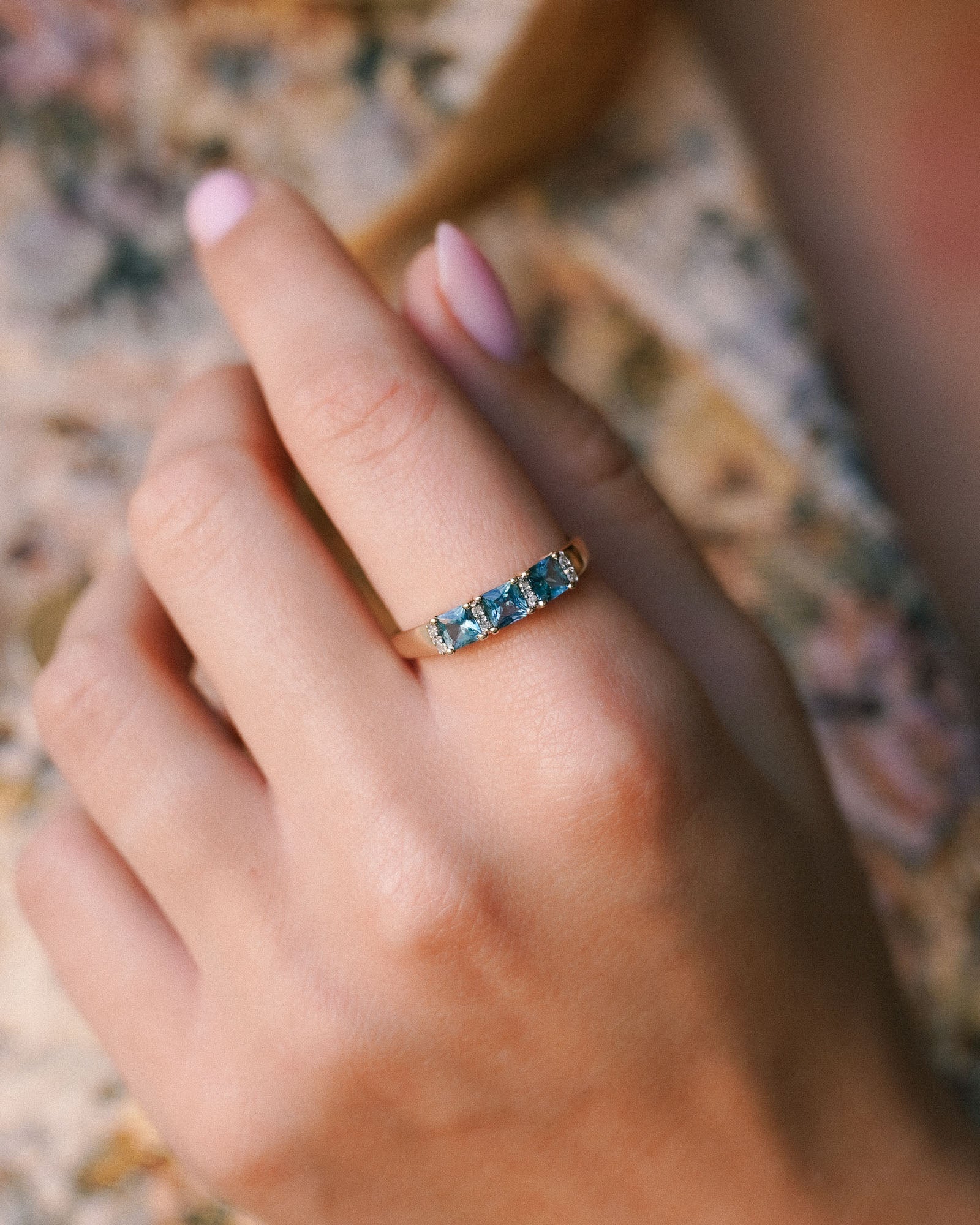 Fiora | Vintage Topaas & Diamant Ring