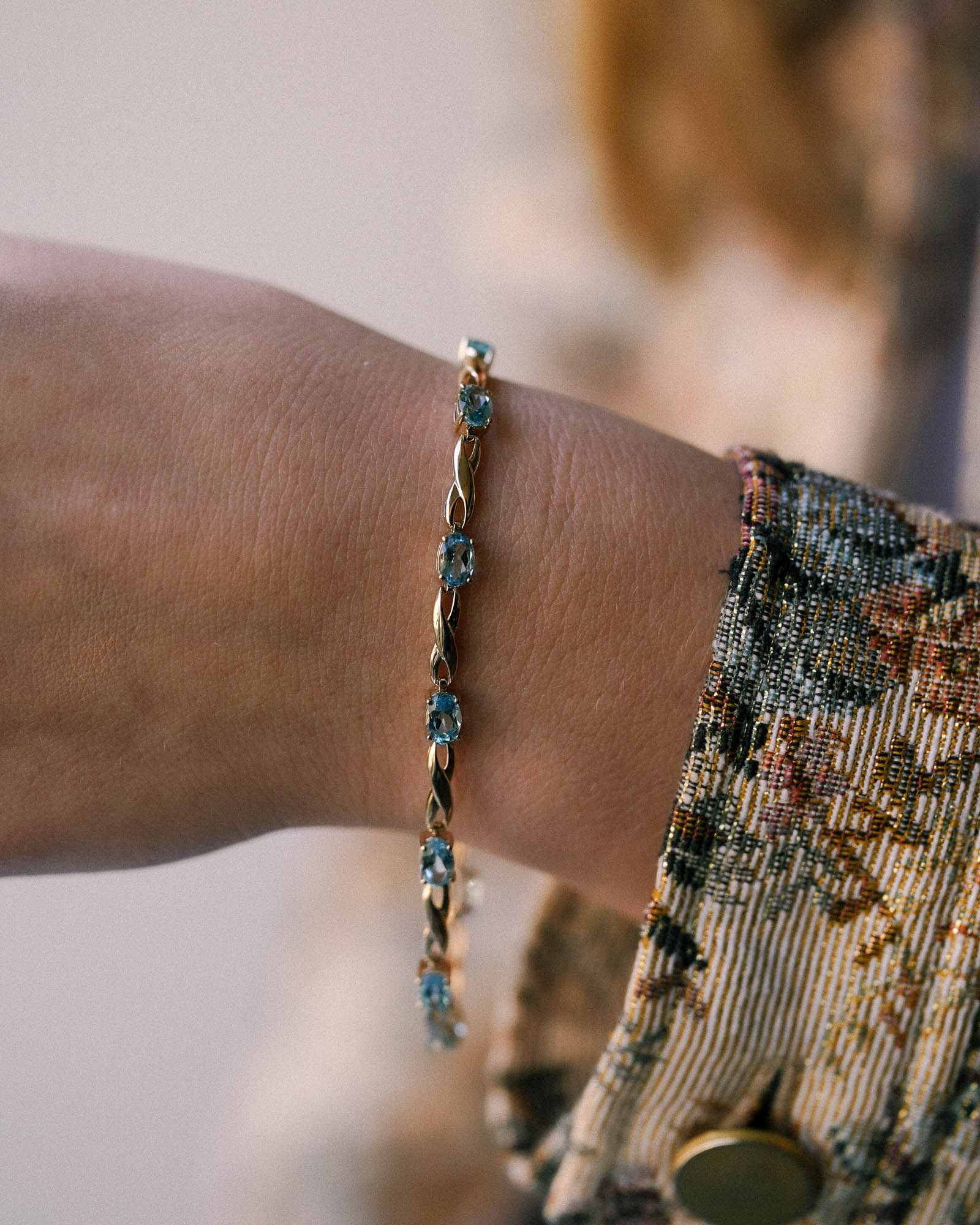 Clara | Vintage Topaas Armband