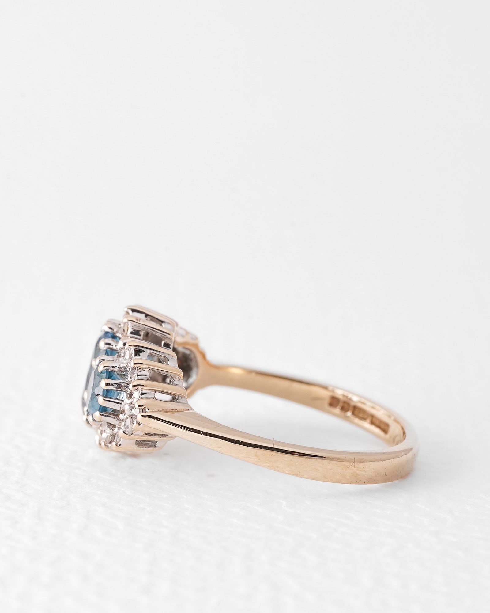 Fabienne| Vintage Topaas & Diamant Cluster