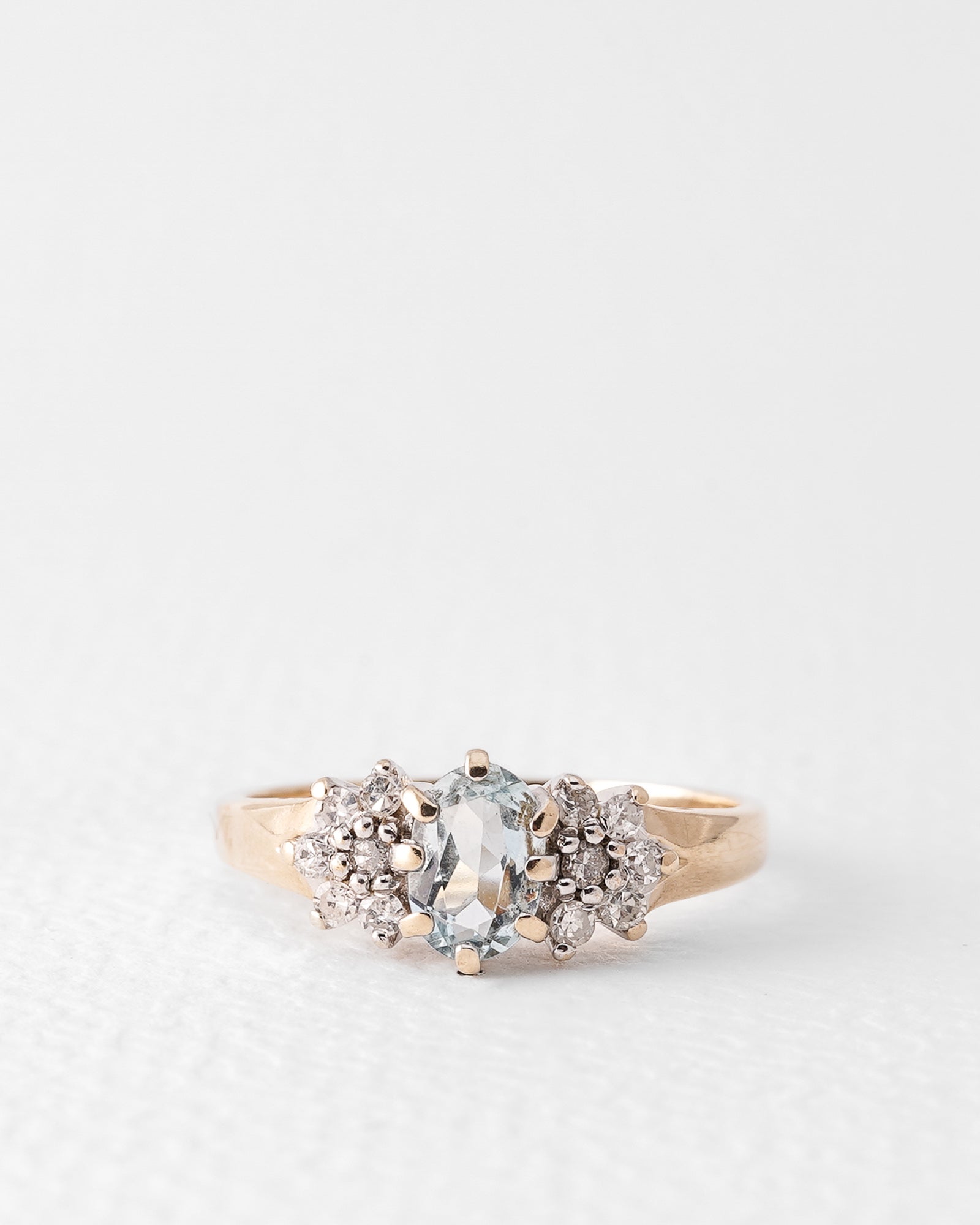 Nayla | Vintage Topaas & Diamant Cluster