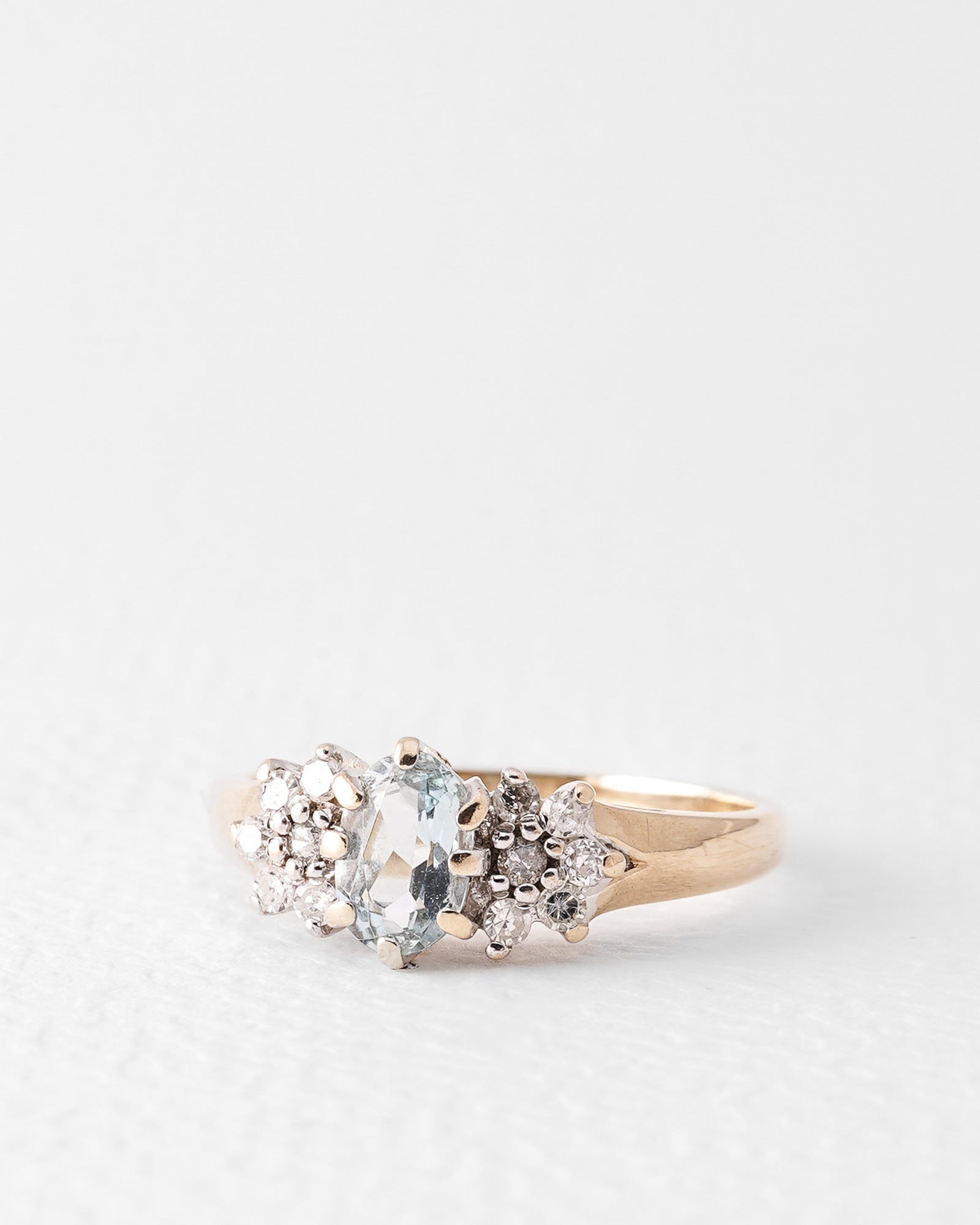 Nayla | Vintage Topaas & Diamant Cluster