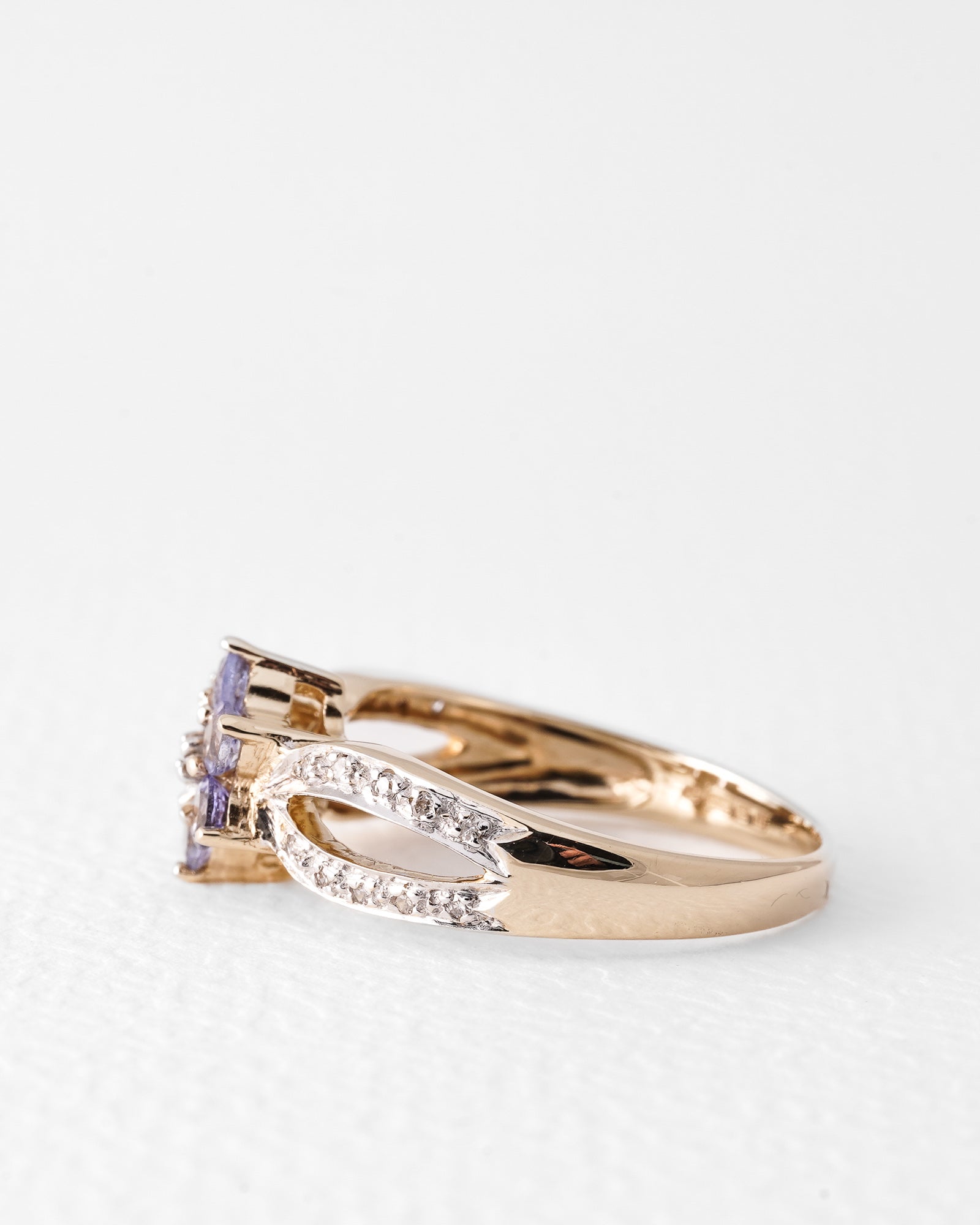 Faye | Vintage Tanzaniet & Diamant Cluster