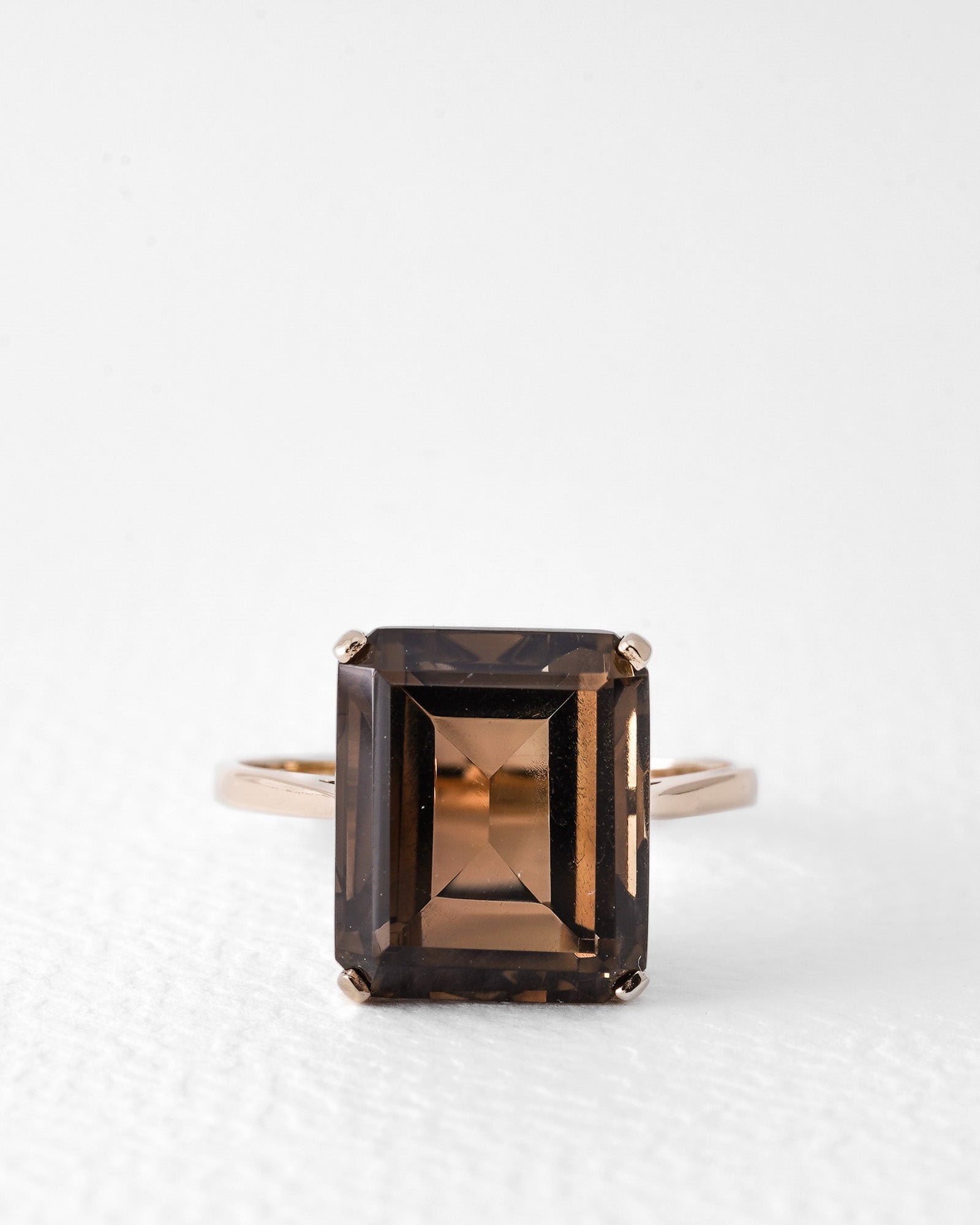Mayke | Vintage Smokey Kwarts Solitaire