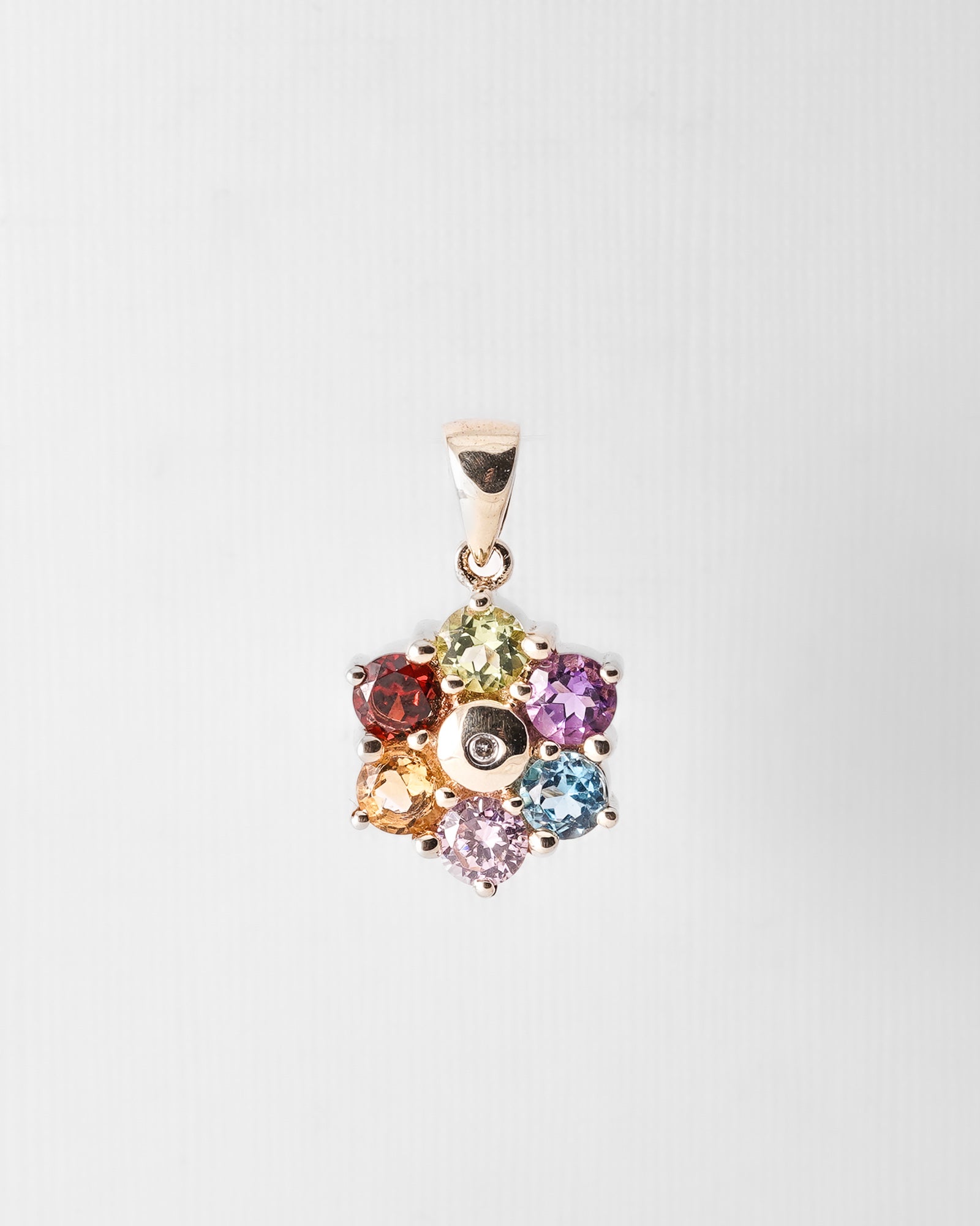 Romi | Vintage Meervoudige Edelsteen Hanger