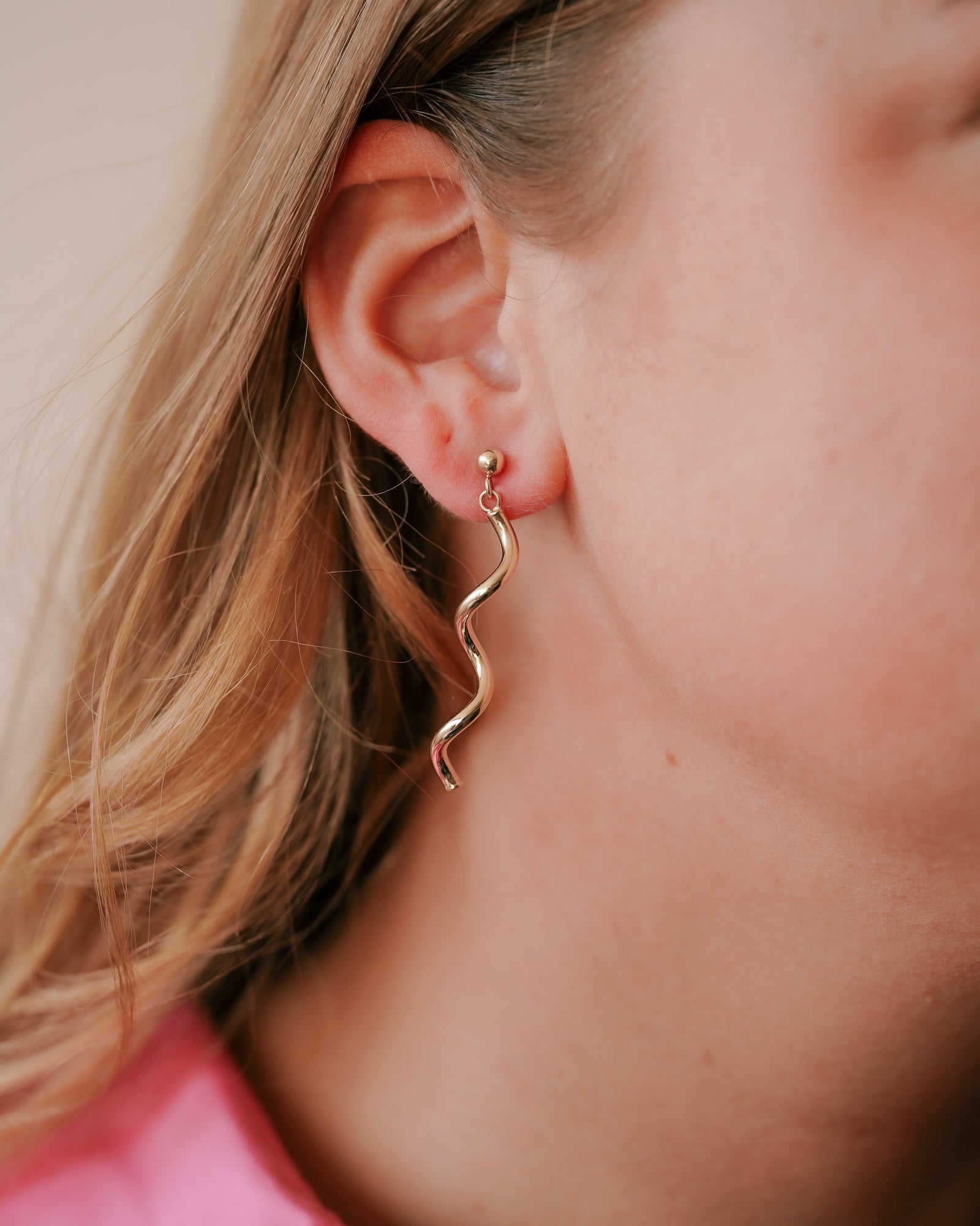 Talina | Vintage Gold Twist Oorbellen