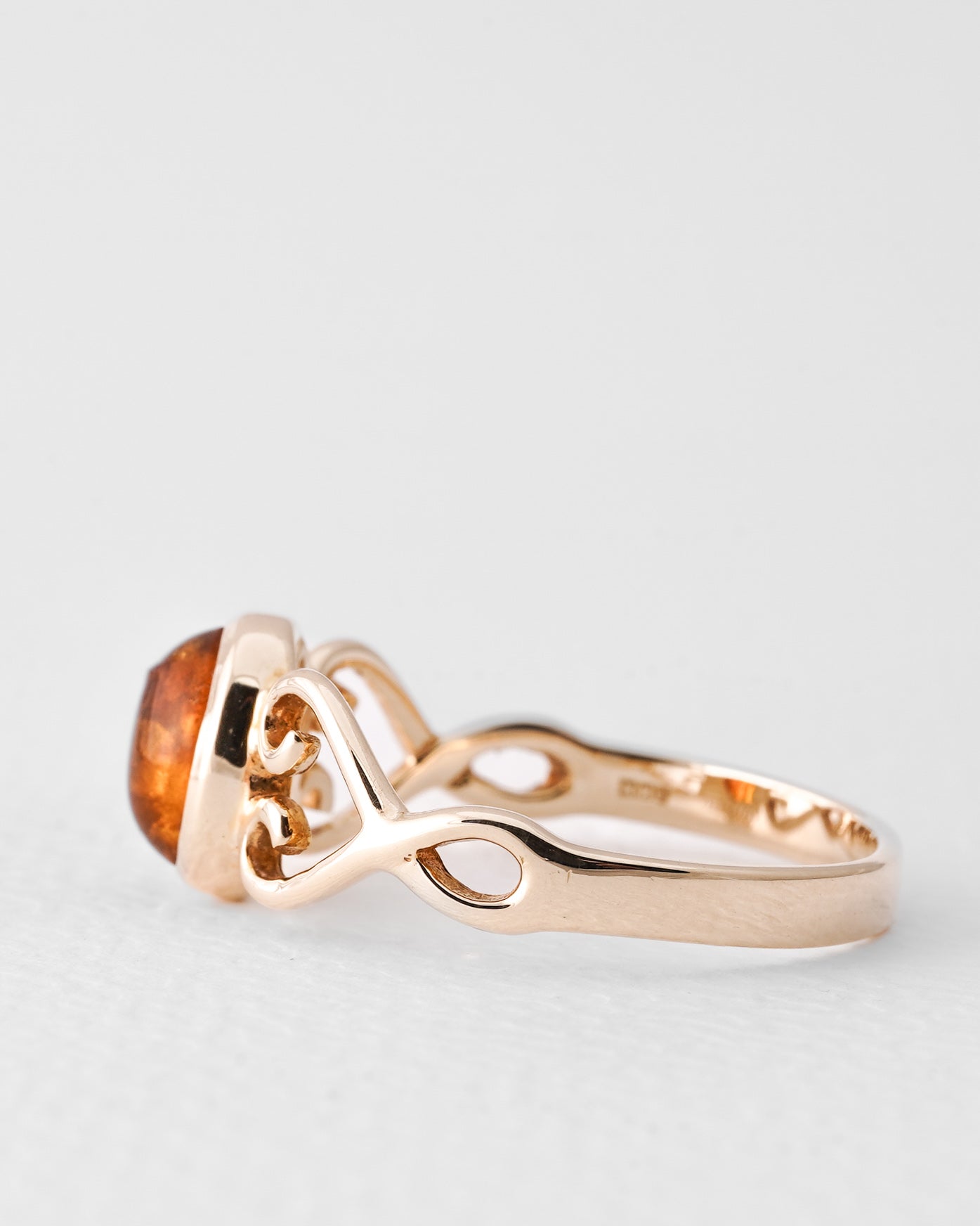 Serene | Vintage Amber Solitaire Ring