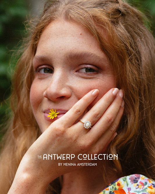 Adriana | 9K & 14K Opaal & Diamant Cluster