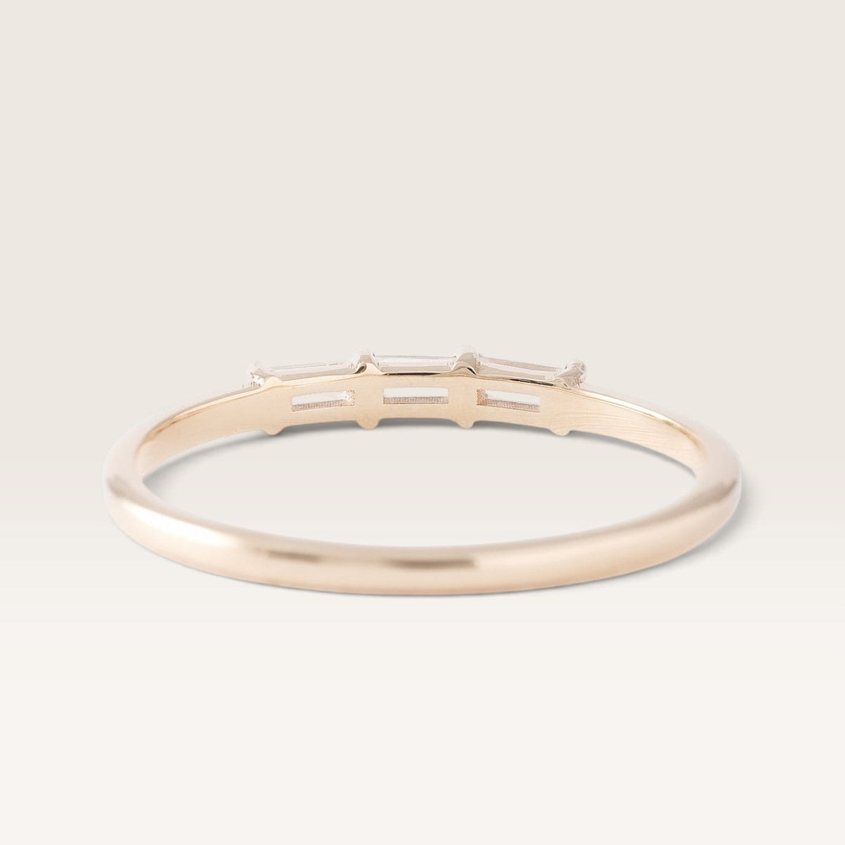 Alize | Baguette Diamant Trilogy Ring - Menina Amsterdam