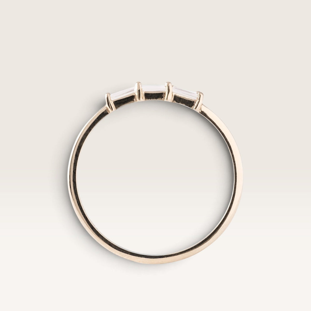 Alize | Baguette Diamant Trilogy Ring - Menina Amsterdam