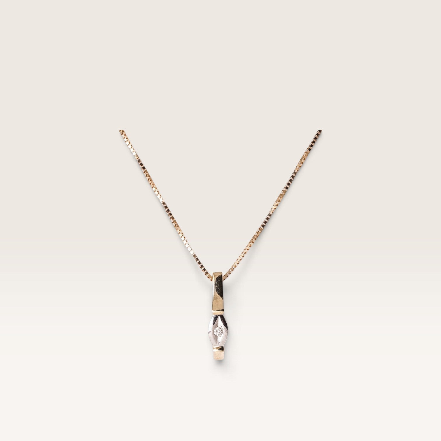 Amelina | 14K Diamant Hanger - Menina Amsterdam
