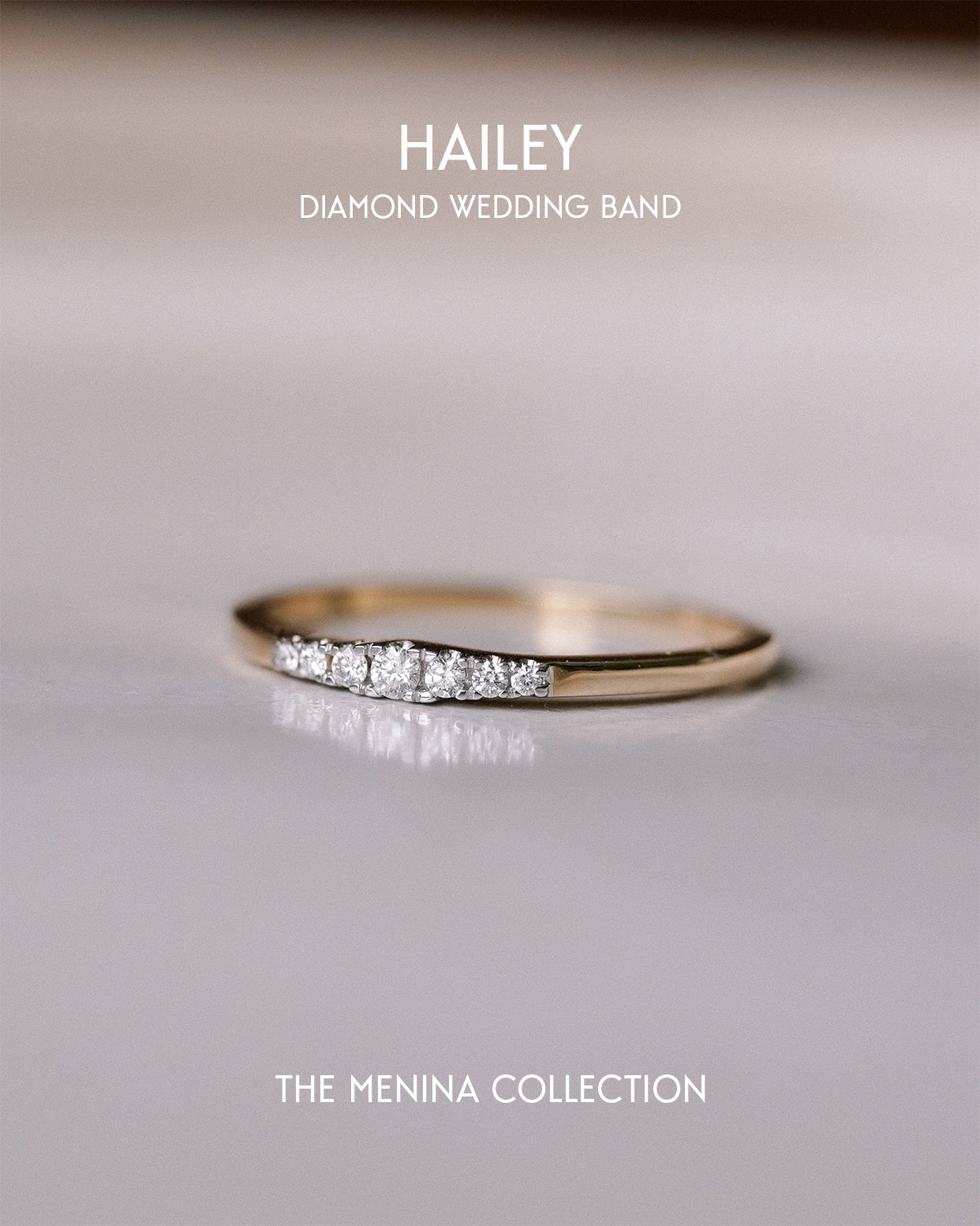 Hailey | 9K & 14K Diamant Wedding Band