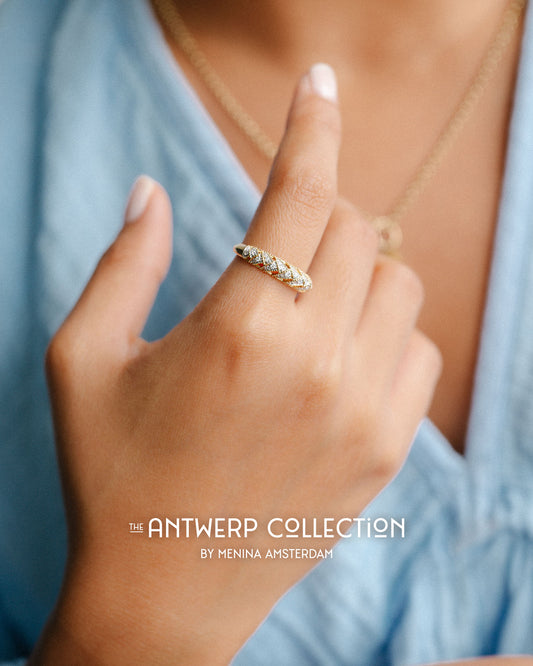 Aurora | 9K & 14K Diamant Half Eternity