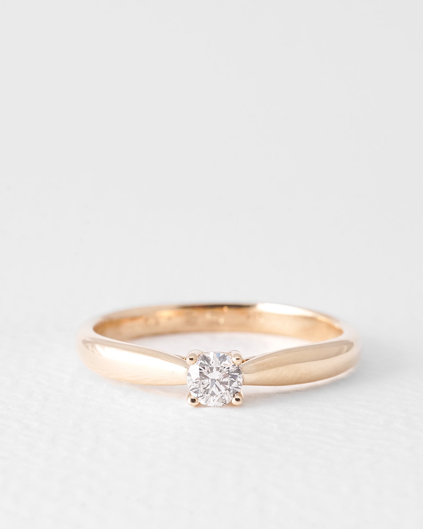 Isabelle | 14K Geel Goud Briljant (0.2ct) Ring