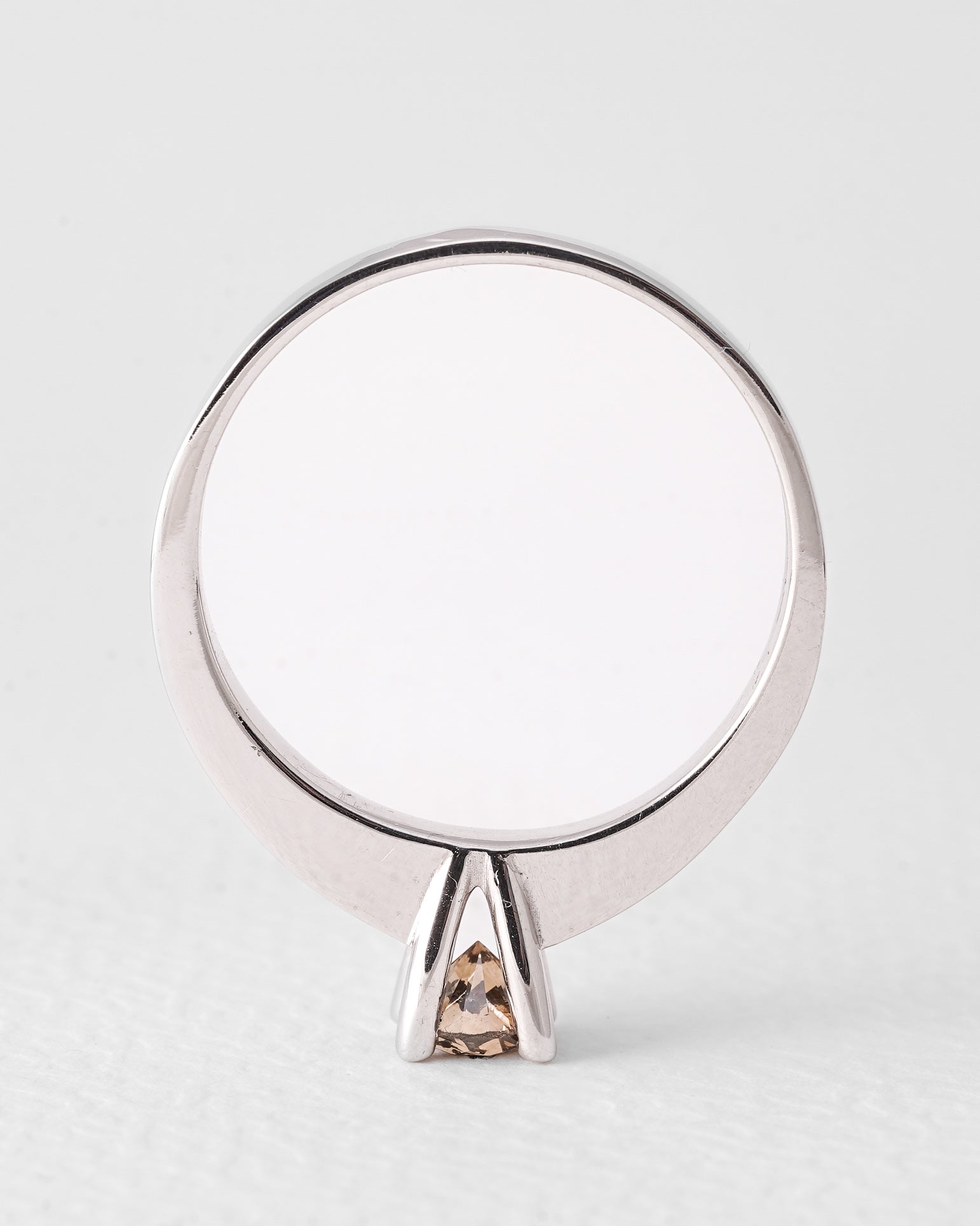 Robijn | 14K Wit Goud Cognac Briljant (0.48ct) Solitair Ring
