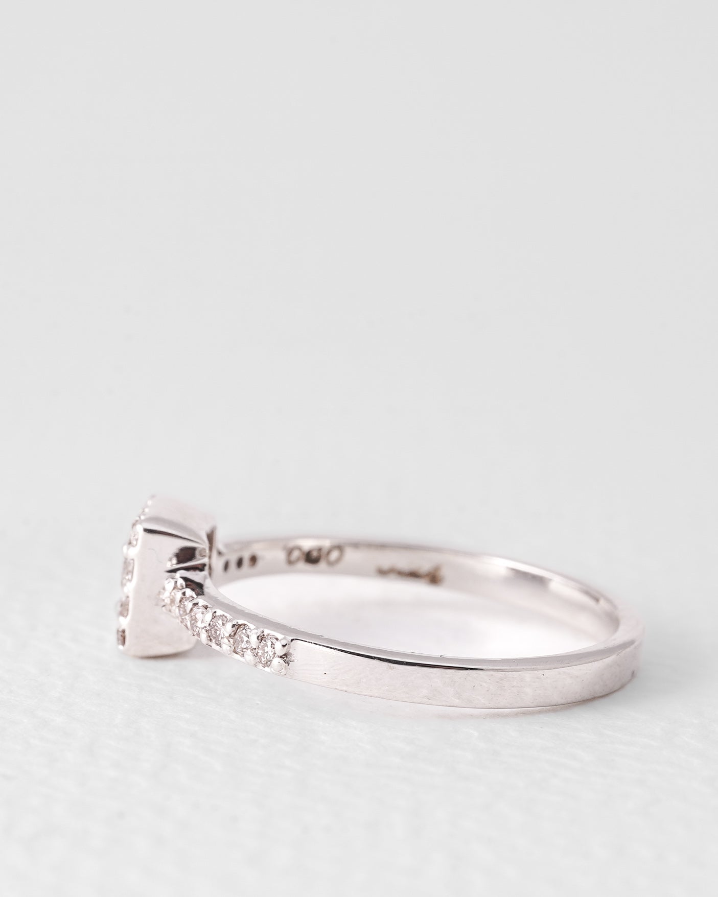 Maartje | 14K Wit Goud Briljant (0.34ct) Solitair Halo Ring