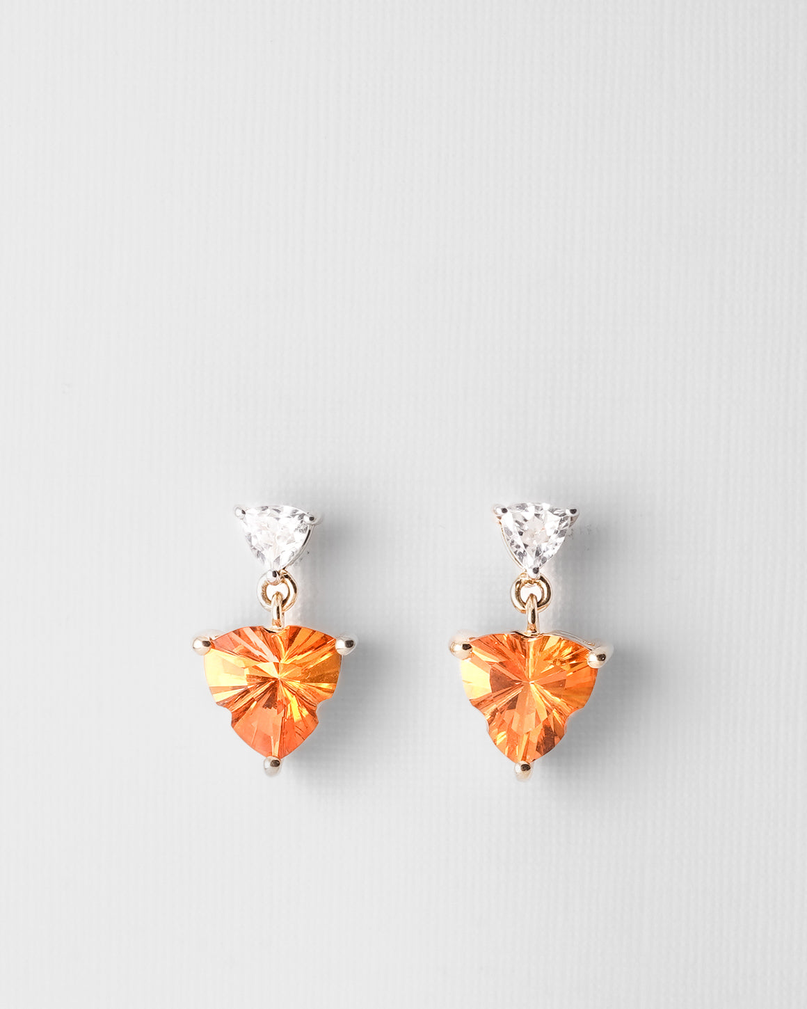 Ori | Vintage Topaas & Witte Saffier Oorbellen