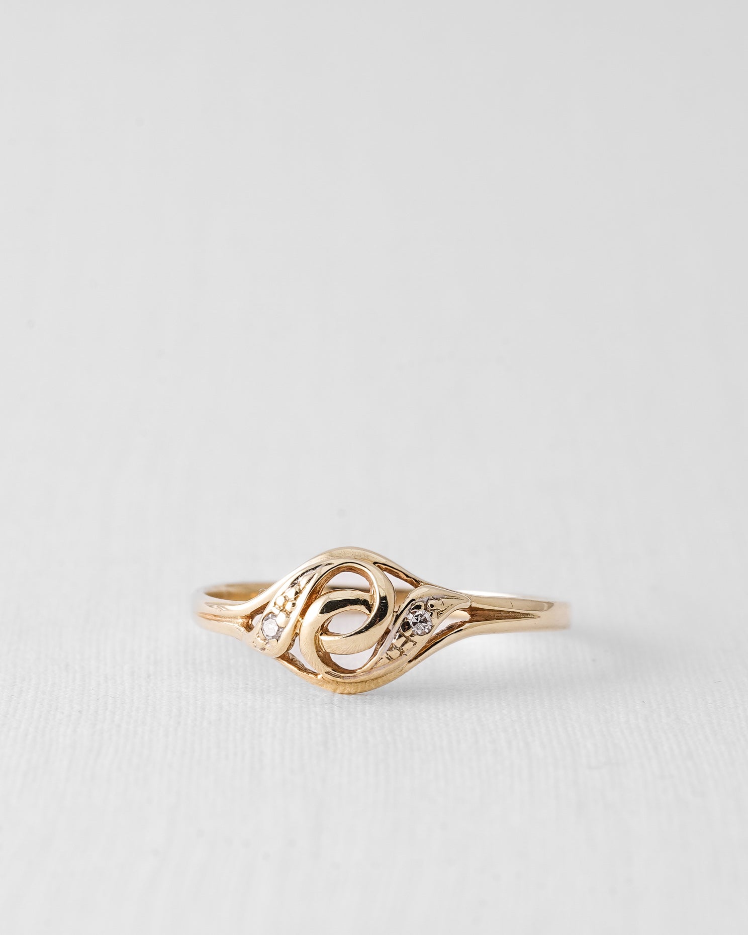 Zira | 14K briljant (0.03ct) Filigree Ring