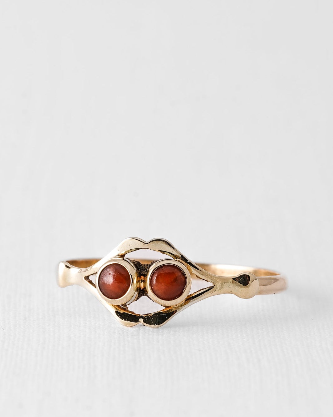 Sian | 14K Briljant & Granaat Filigree Ring