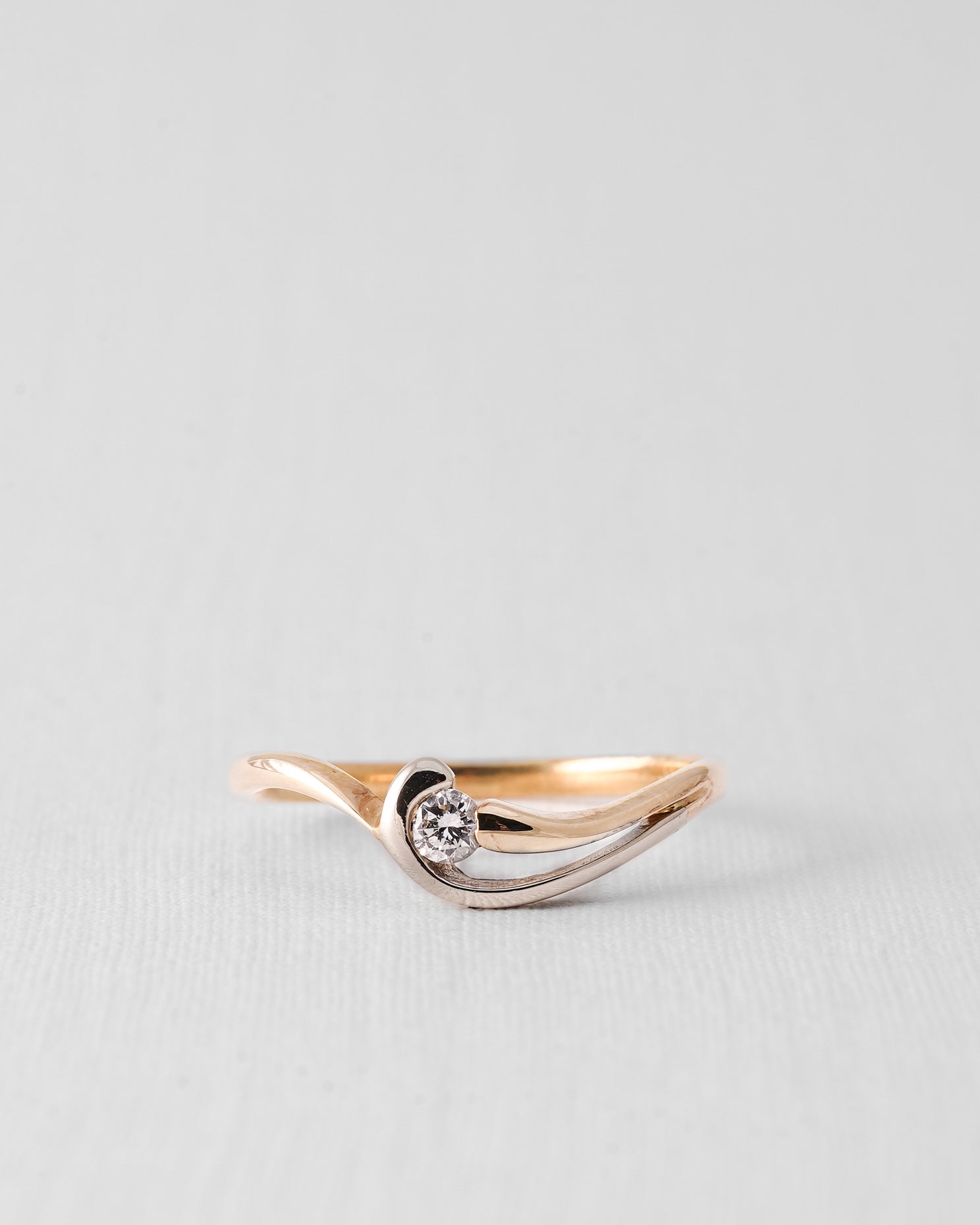 Sirae | 14K Briljant (0.1ct) Solitair Ring