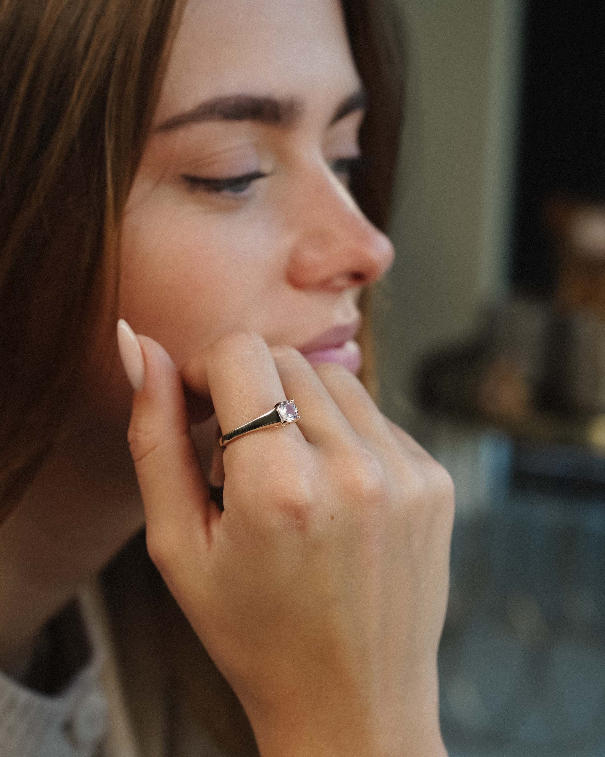Marilise | Vintage Morganiet Solitair Ring