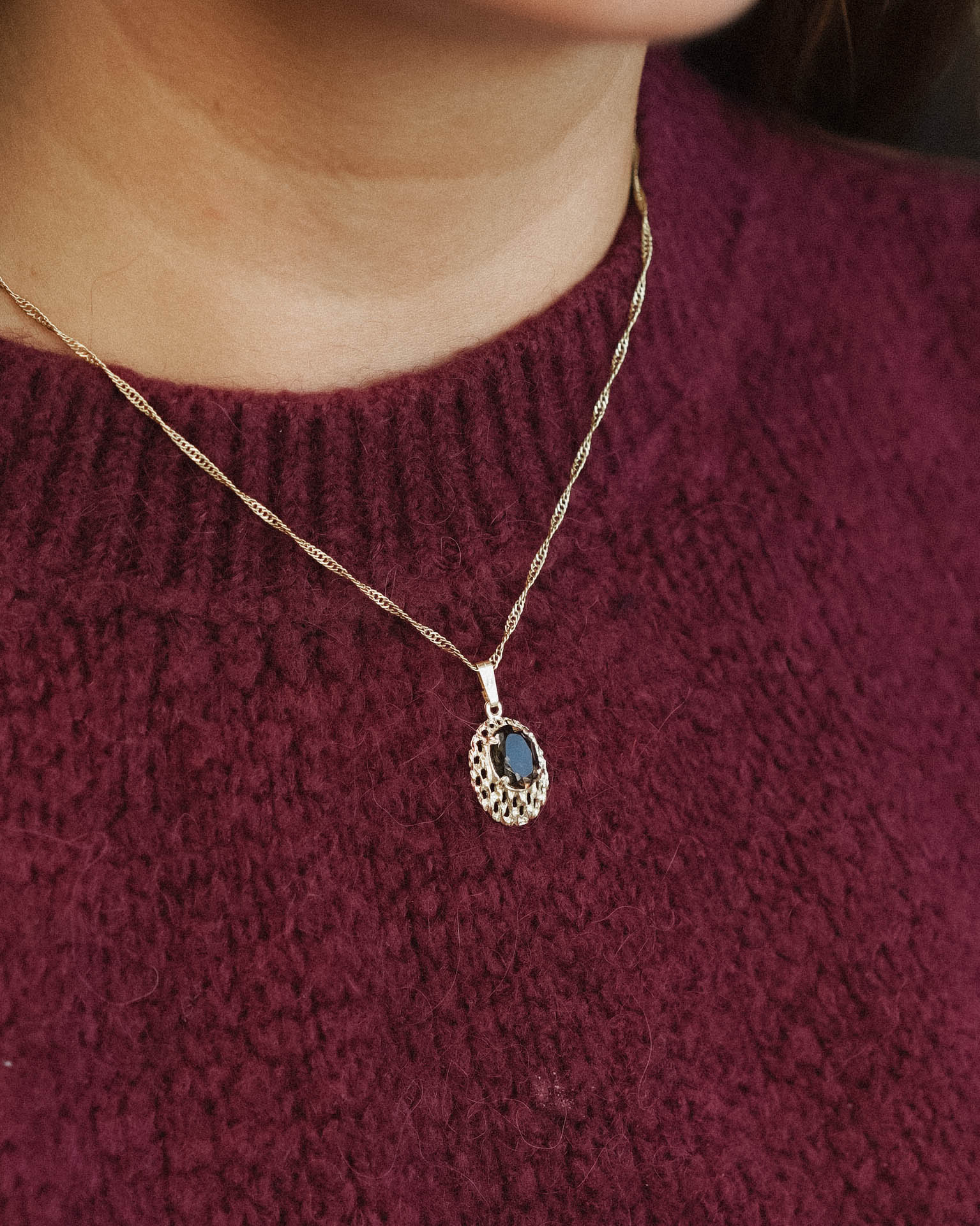 Zori | Vintage Smoky Quartz Pendant