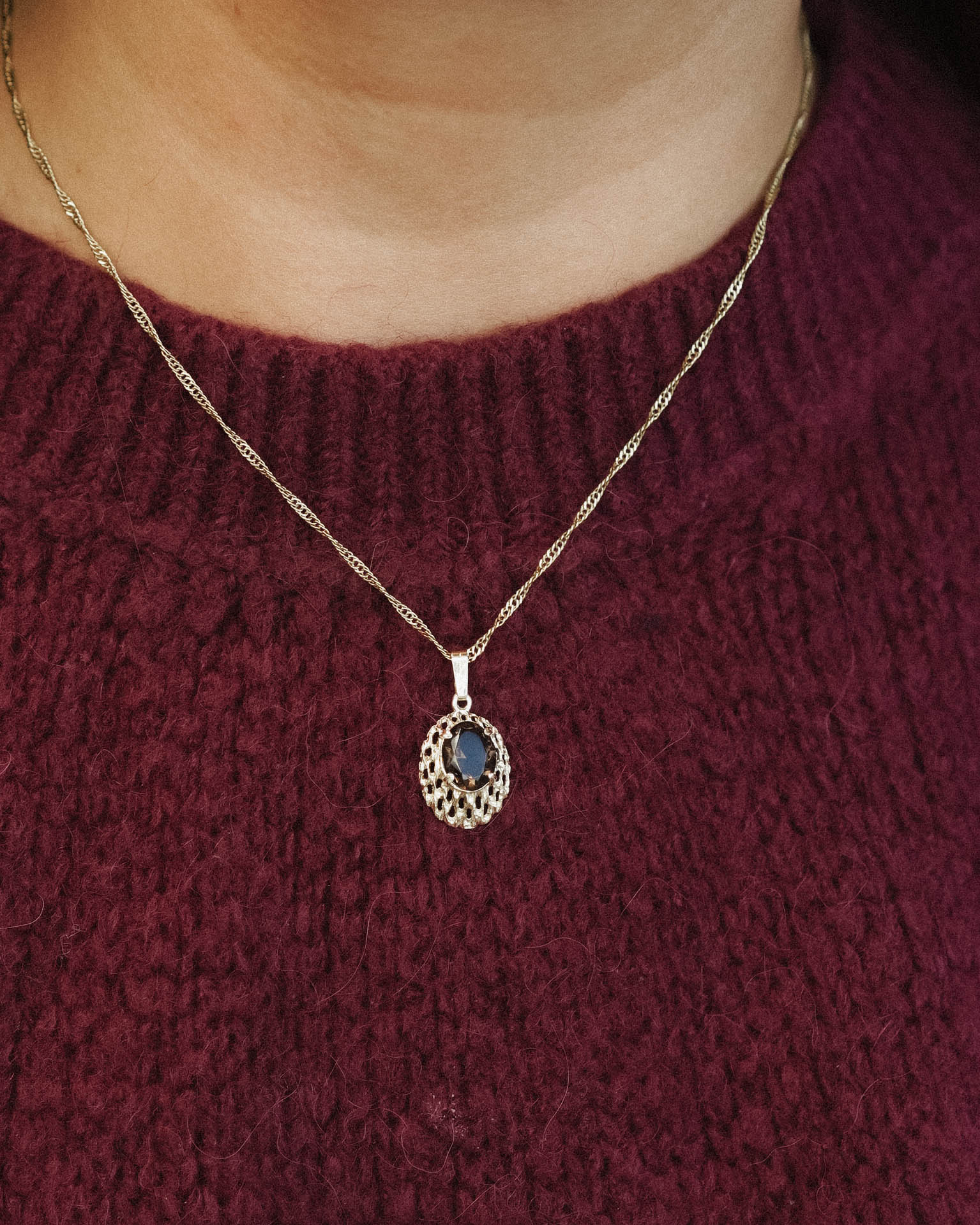 Zori | Vintage Smoky Quartz Pendant