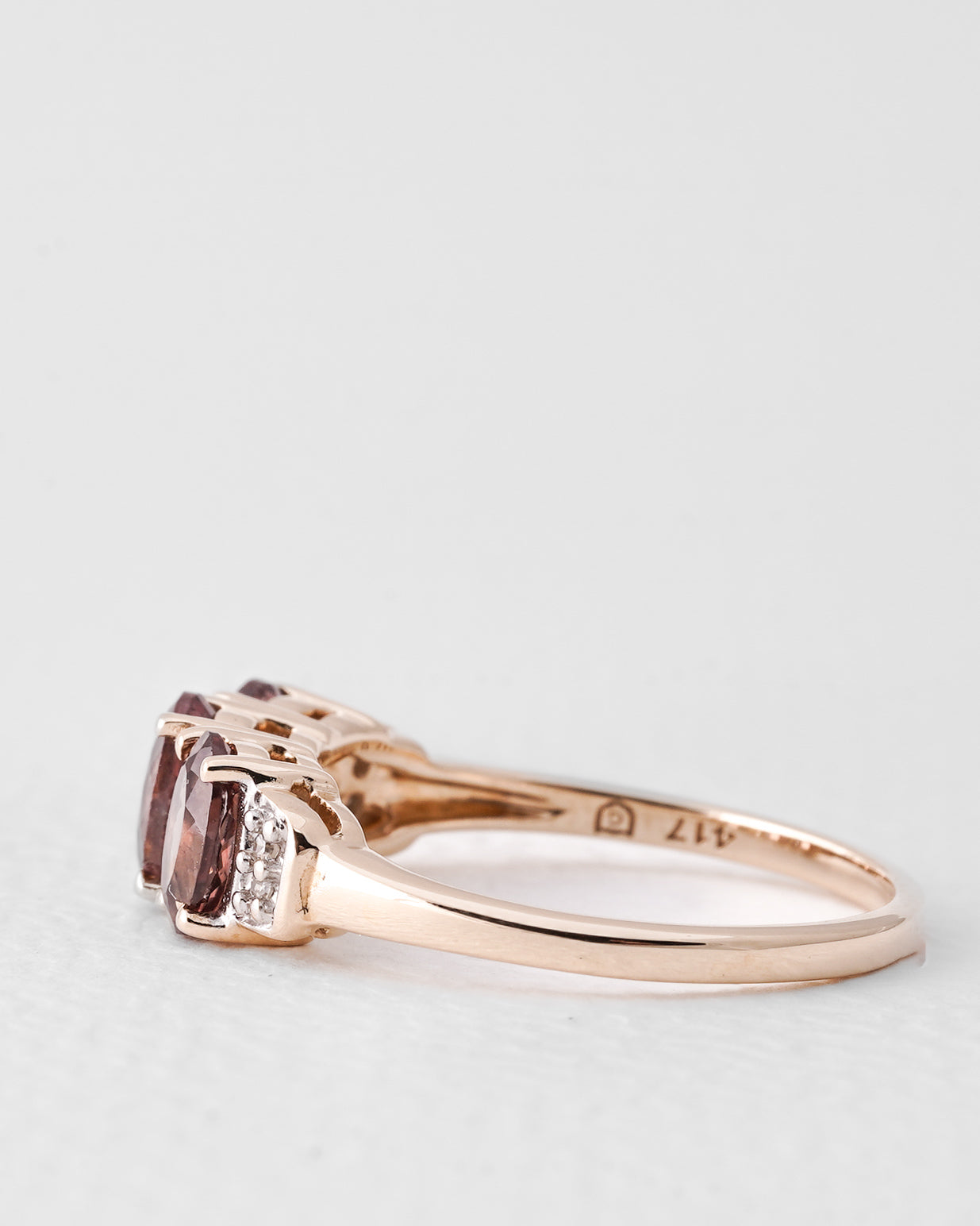 Aurelia | Vintage Kwarts & Diamant Driesteen Ring
