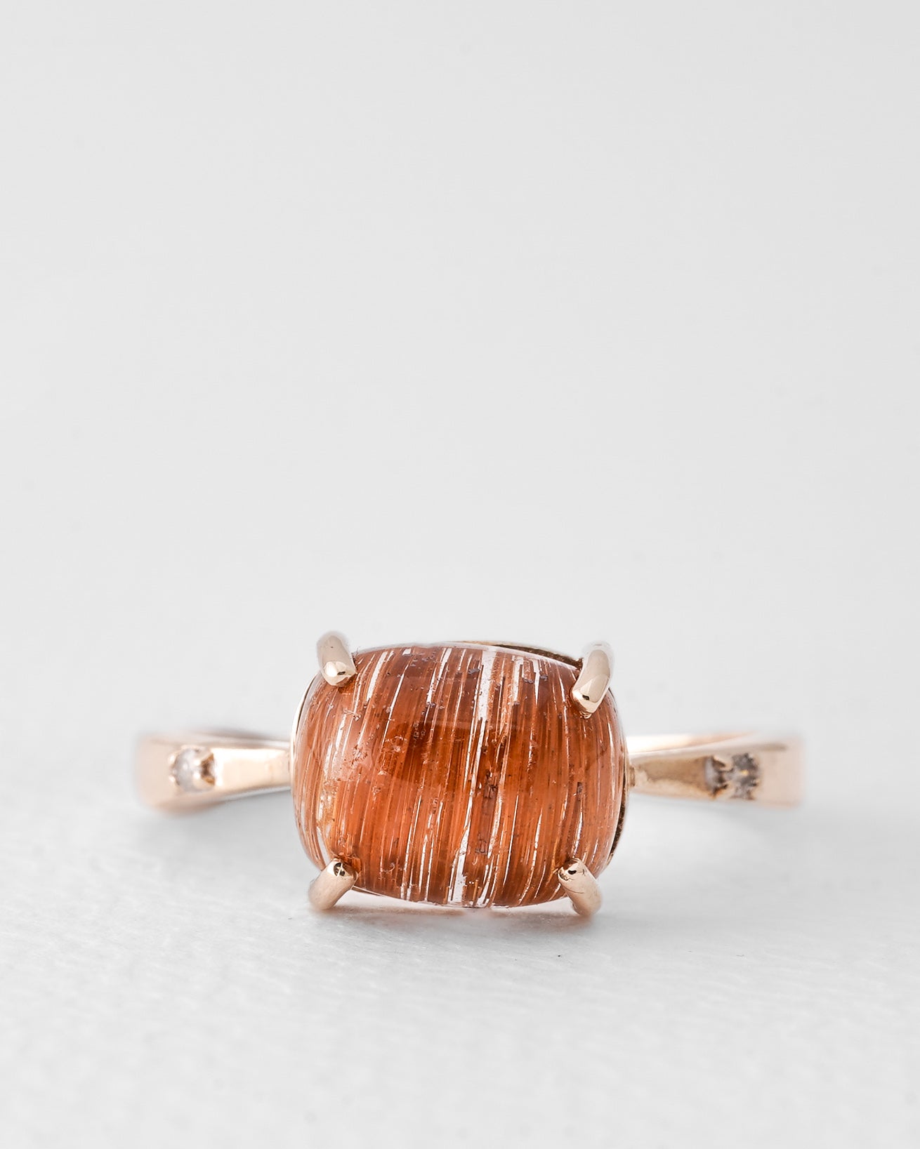 Selene | Vintage Rutiel Kwarts & Diamant Details