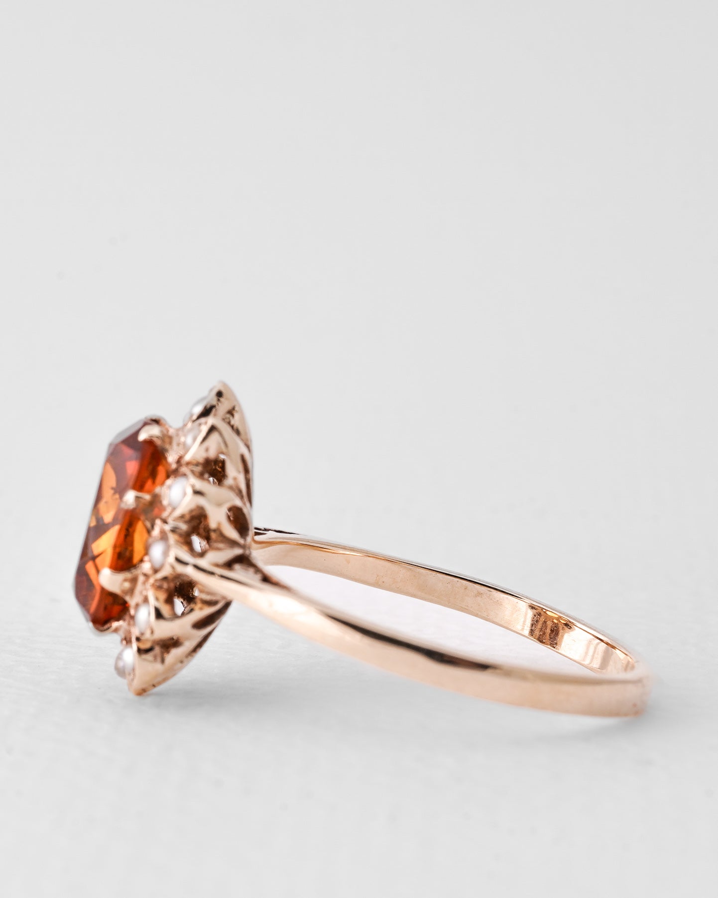 Margaux | Vintage Citrien & Parel Dress Ring