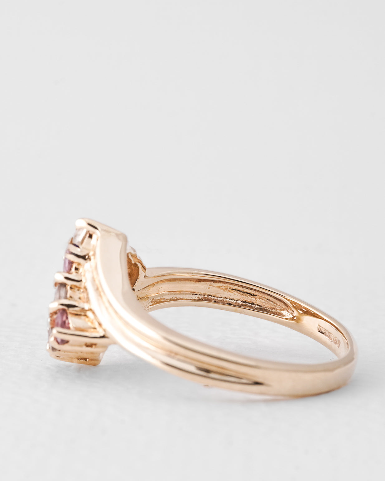 Lilou | Vintage Meerkleurig Saffier Cluster Ring