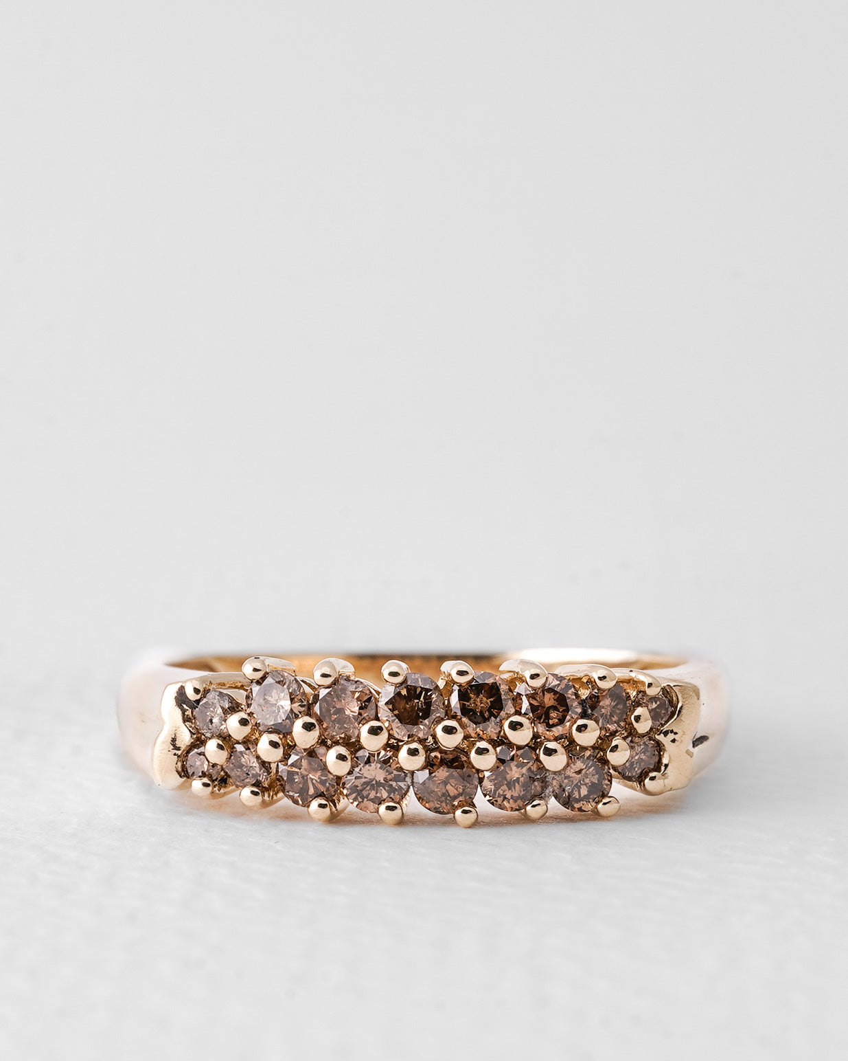 Celestine | Vintage Cognac Diamant Cluster Ring