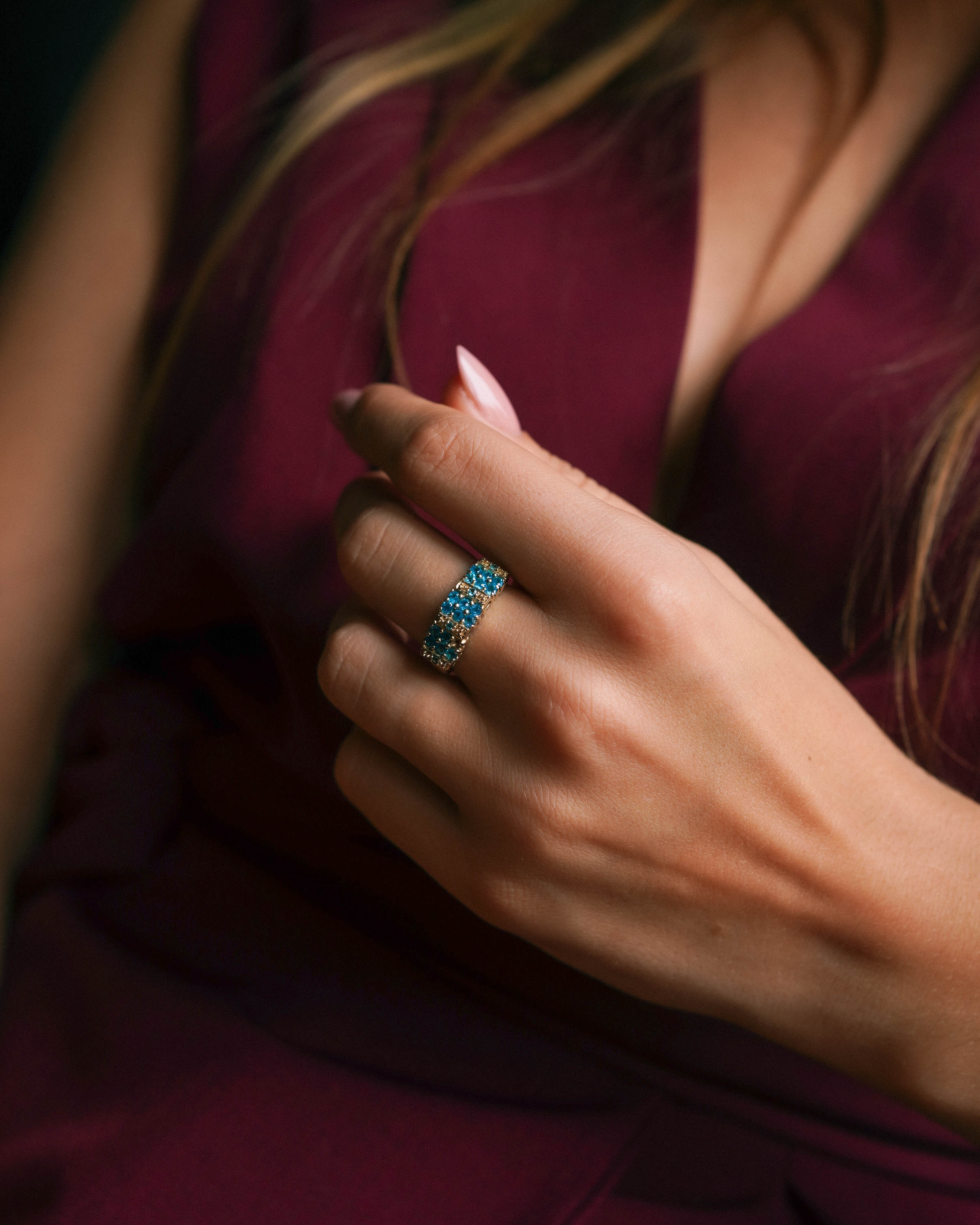 Fiorella | Vintage Apatiet Eternity Ring