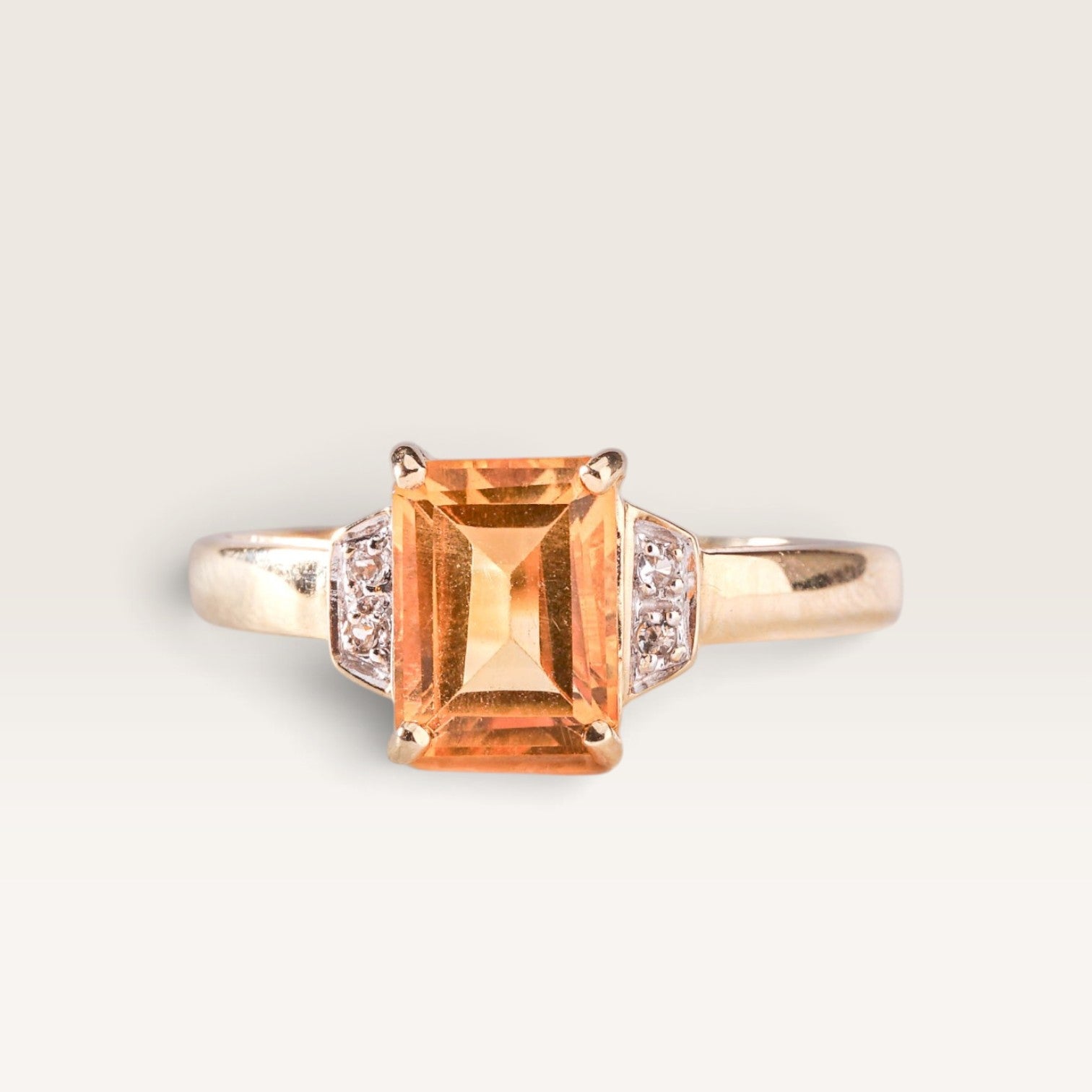 Josefien | Vintage Citrien en Diamant ring