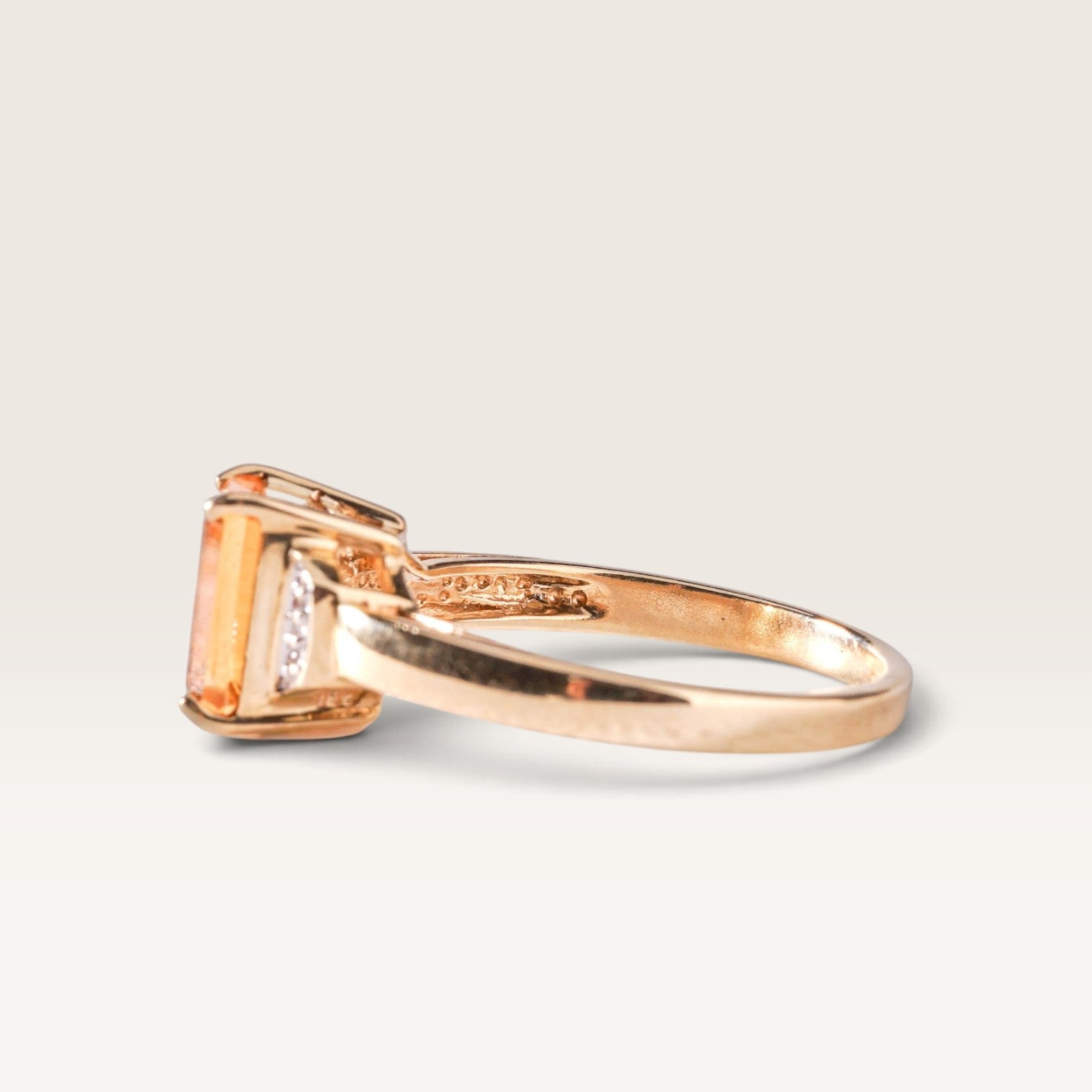 Josefien | Vintage Citrien en Diamant ring