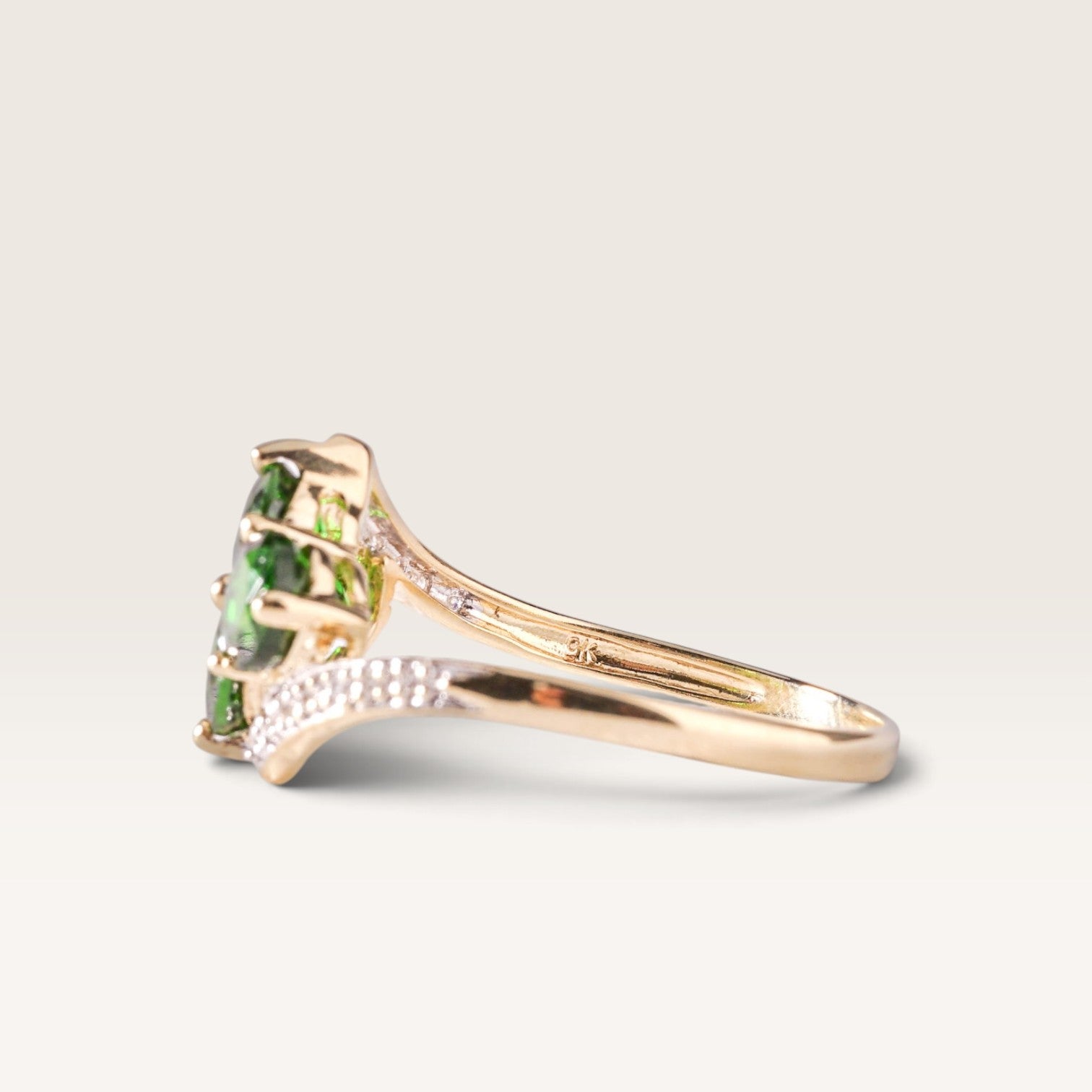 Sofie | Vintage Diopsiet en Diamant ring
