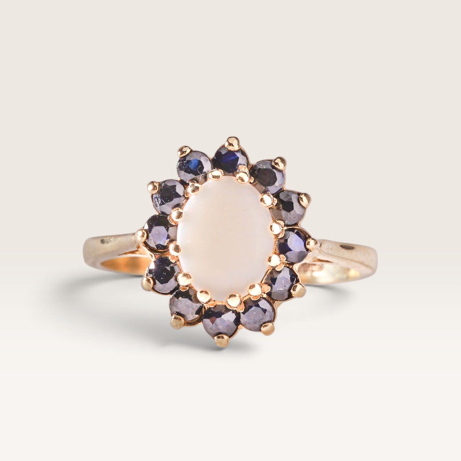 Katherina| Vintage Opaal en Saffier