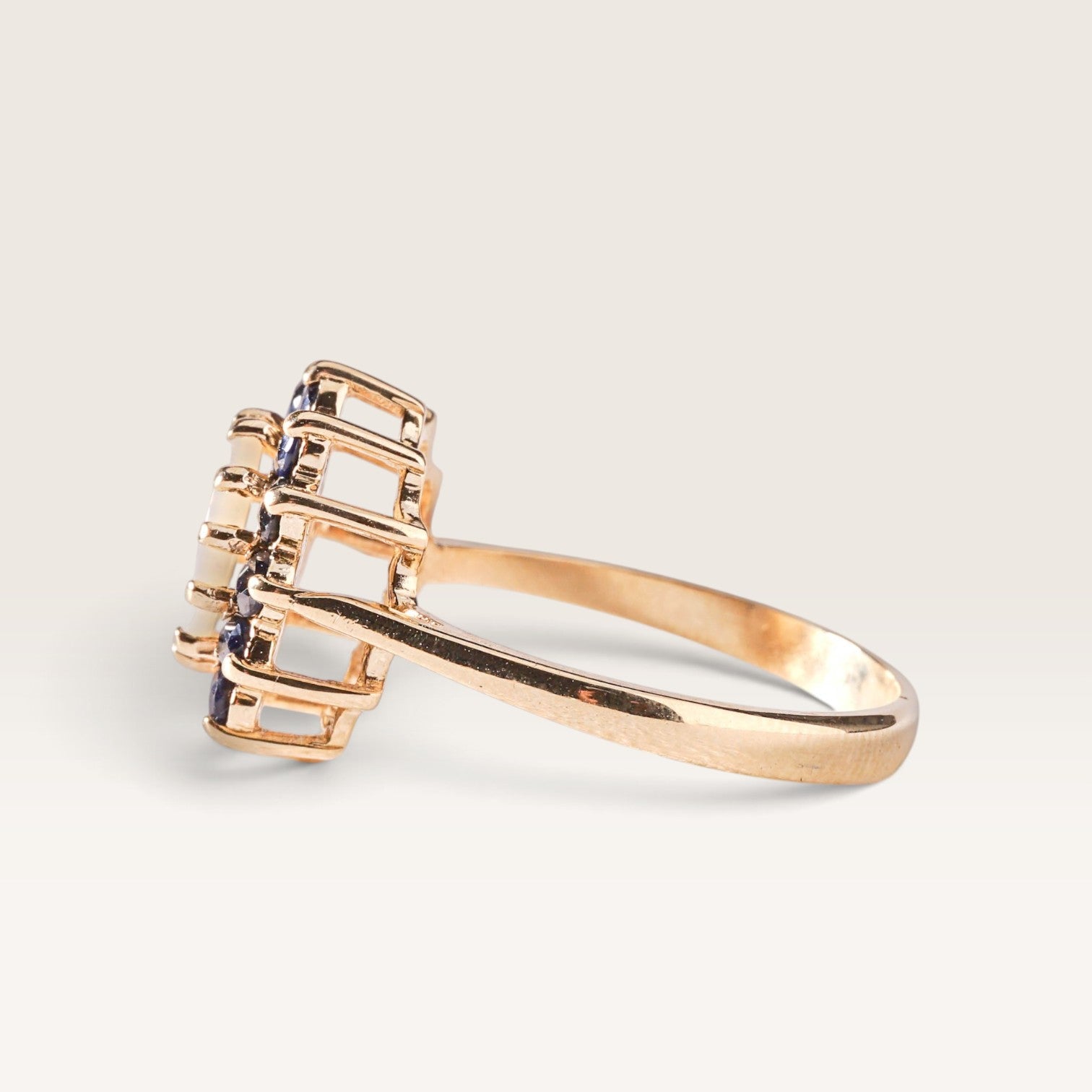 Katherina| Vintage Opaal en Saffier