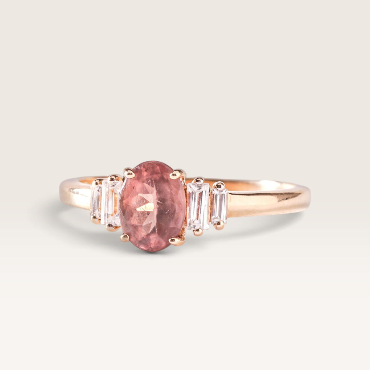 Christina| Vintage Kwarts en Zirkonia ring - Menina Amsterdam