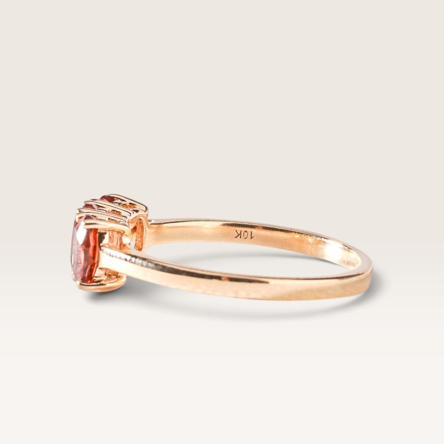 Philine | Vintage bruine Zirkonia ring - Menina Amsterdam