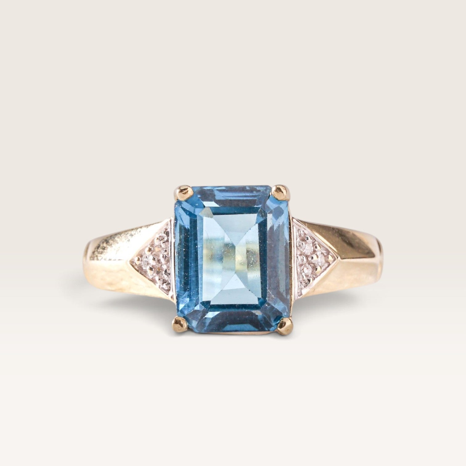 Lucille| Vintage Topaas en Diamant - Menina Amsterdam