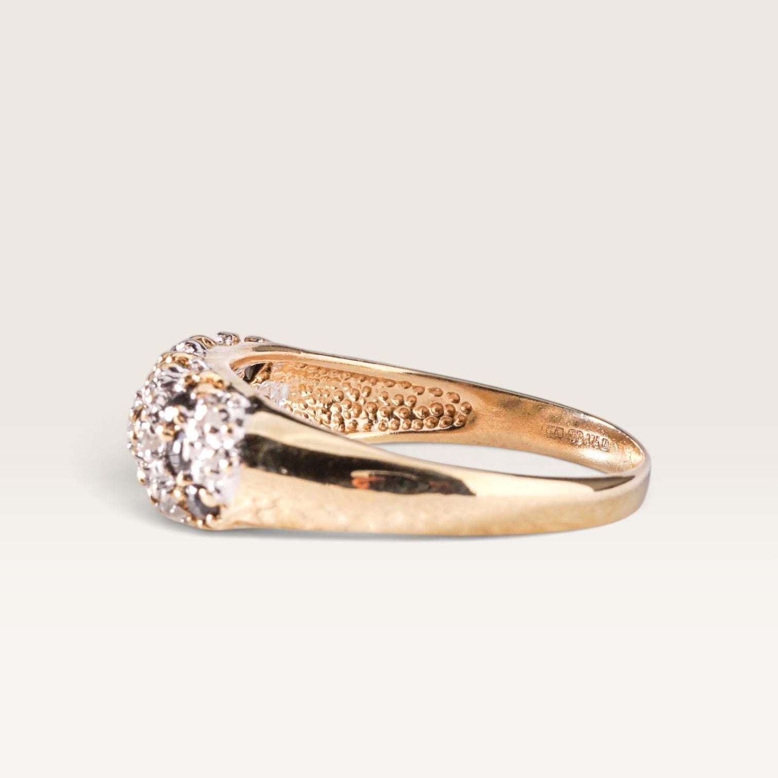 Karina| Vintage Saffier en Diamant ring - Menina Amsterdam