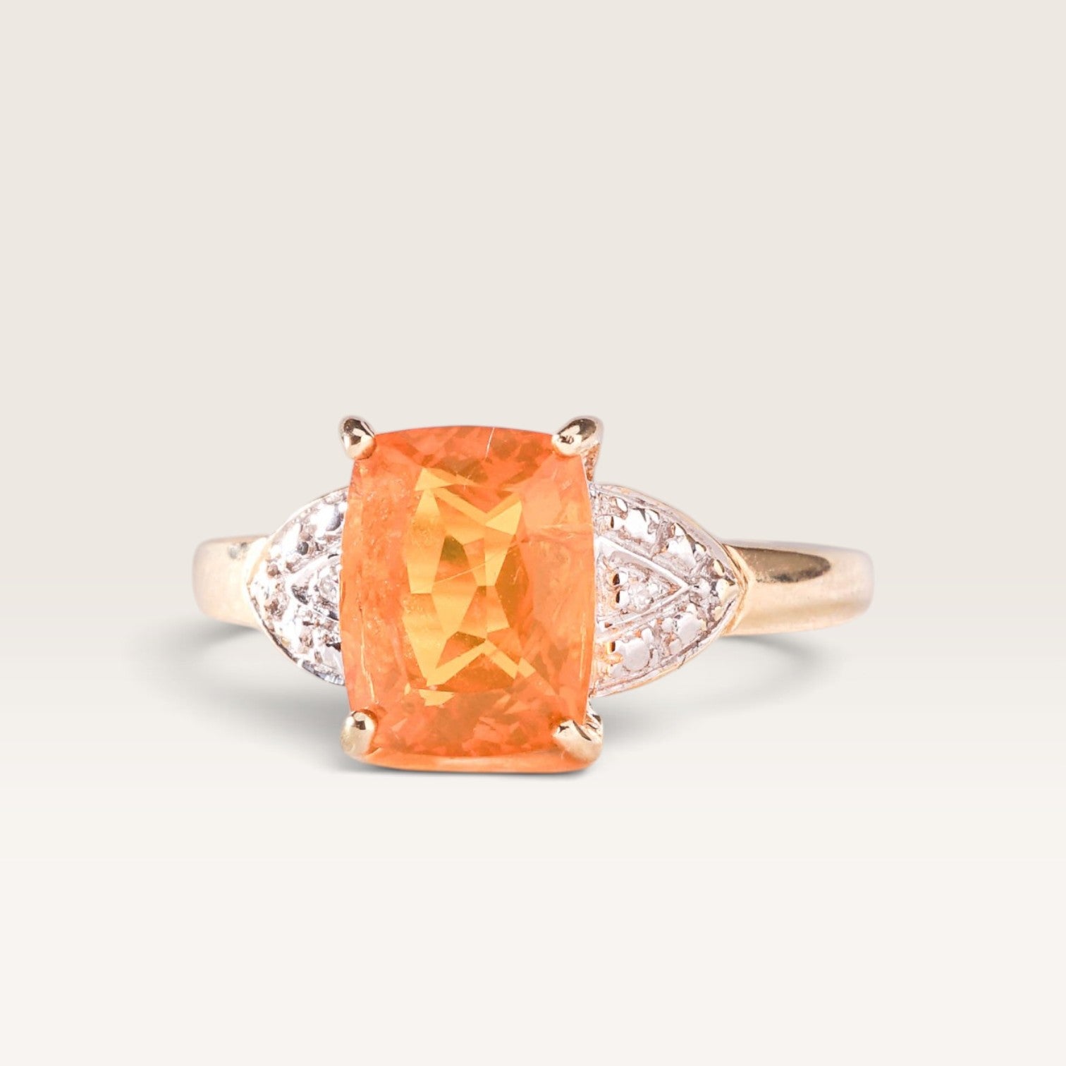 Brittany| Vintage Opaal en Diamant ring - Menina Amsterdam
