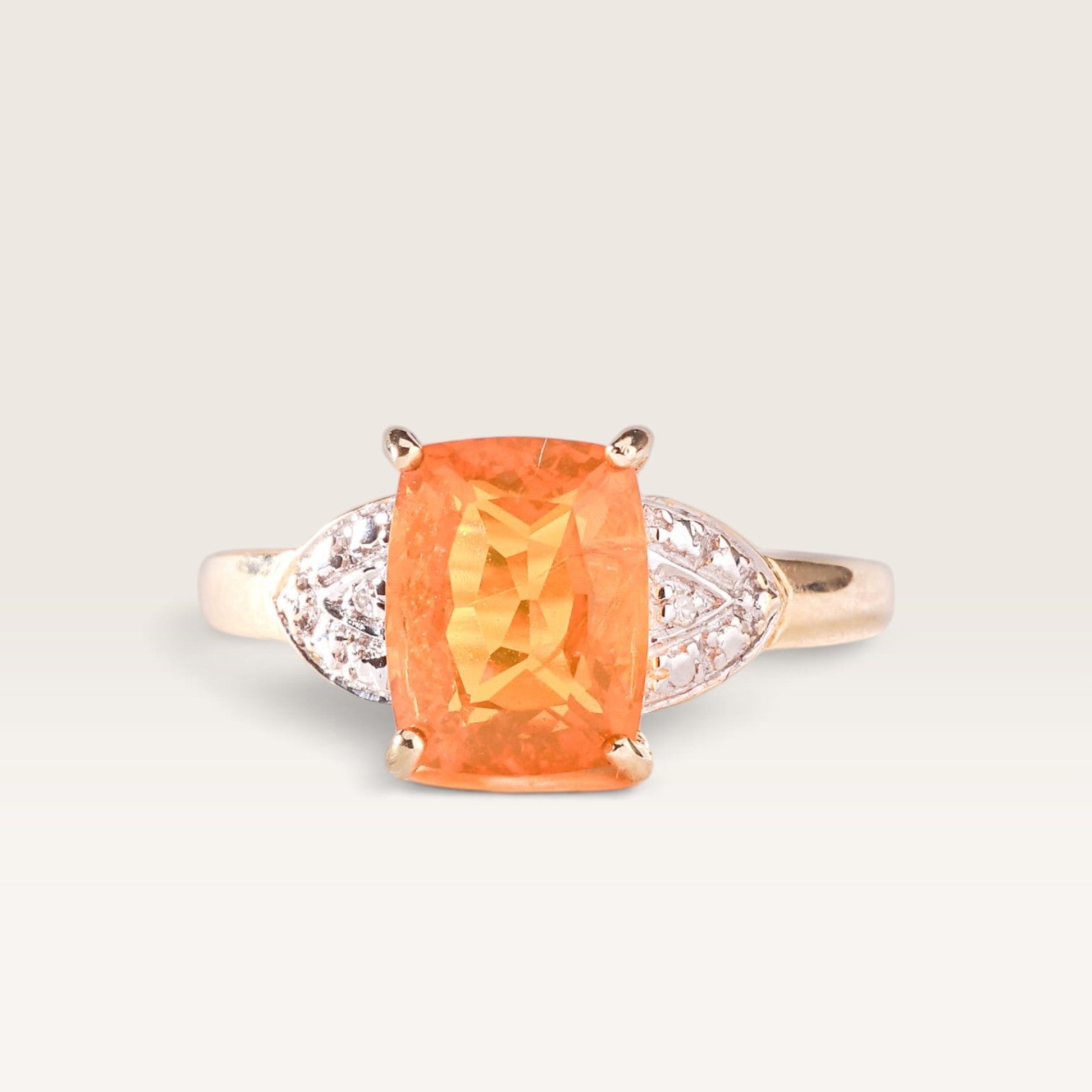 Brittany| Vintage Opaal en Diamant ring - Menina Amsterdam