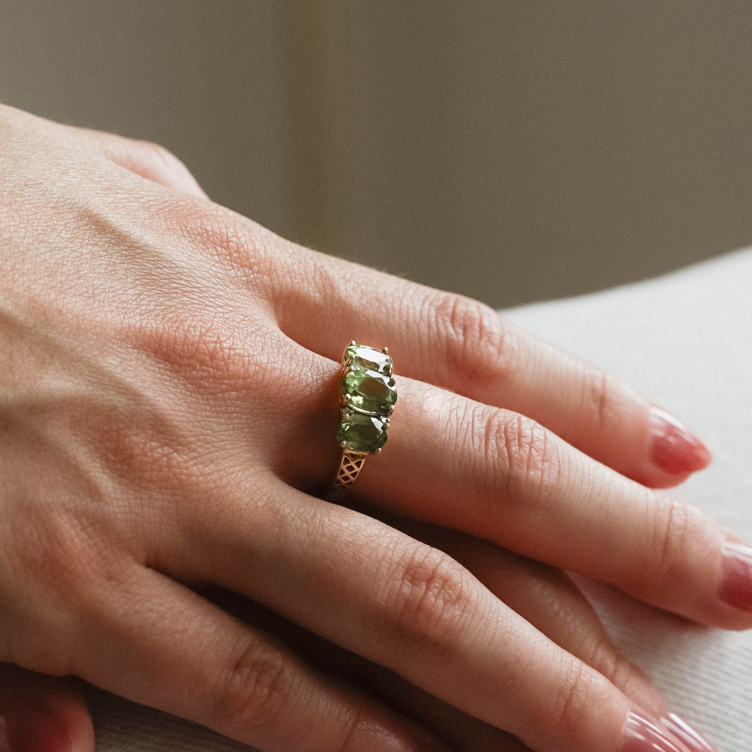 Tiffany| Vintage Triple Kwarts ring - Menina Amsterdam