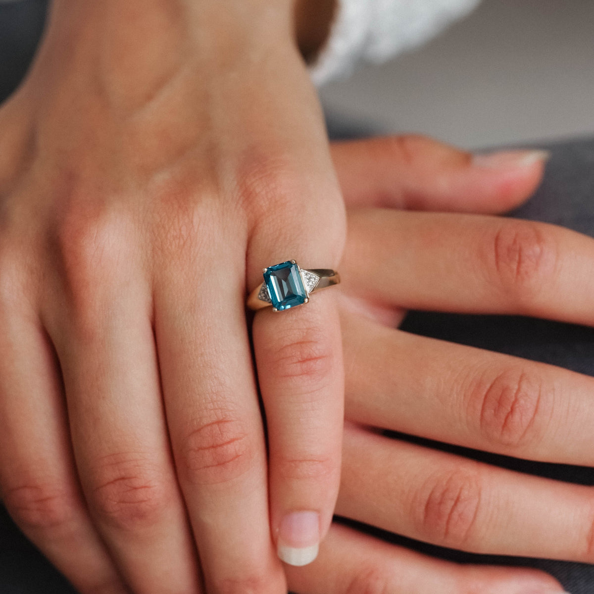 Lucille | Vintage Topaas en Diamant