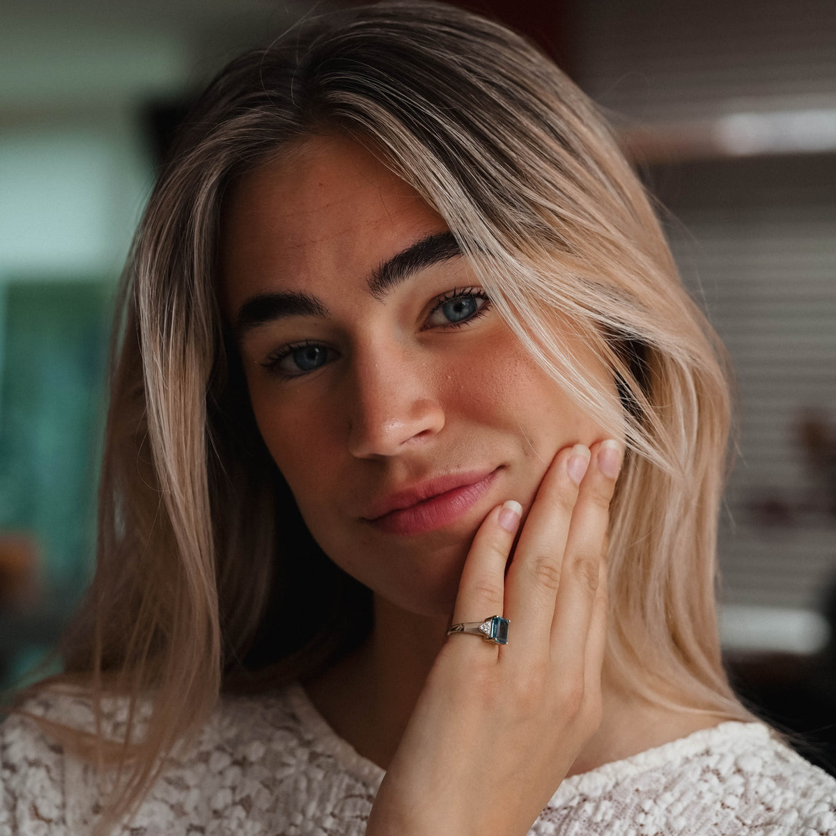 Lucille | Vintage Topaas en Diamant